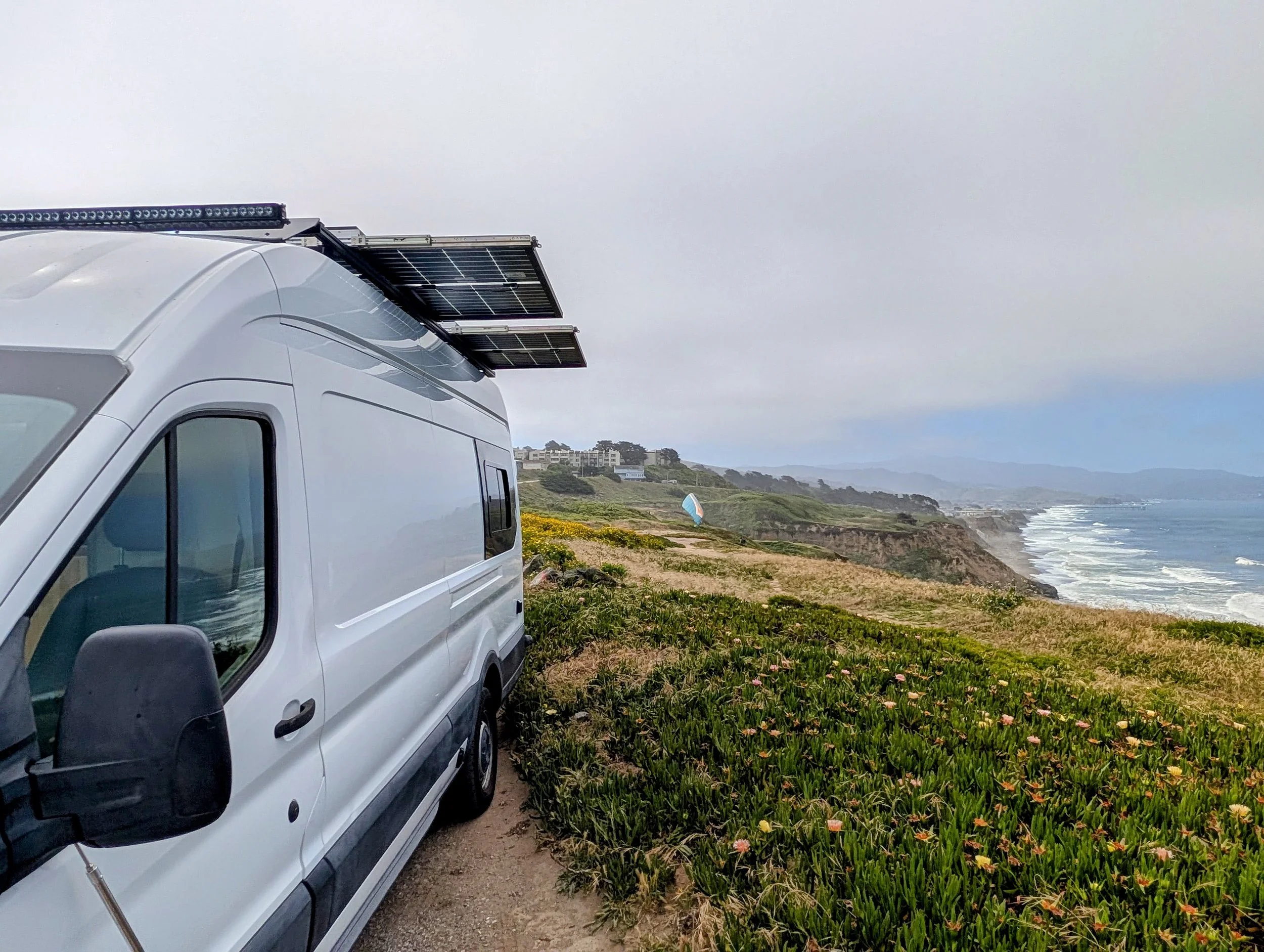Custom Ford Transit Conversion, solar 