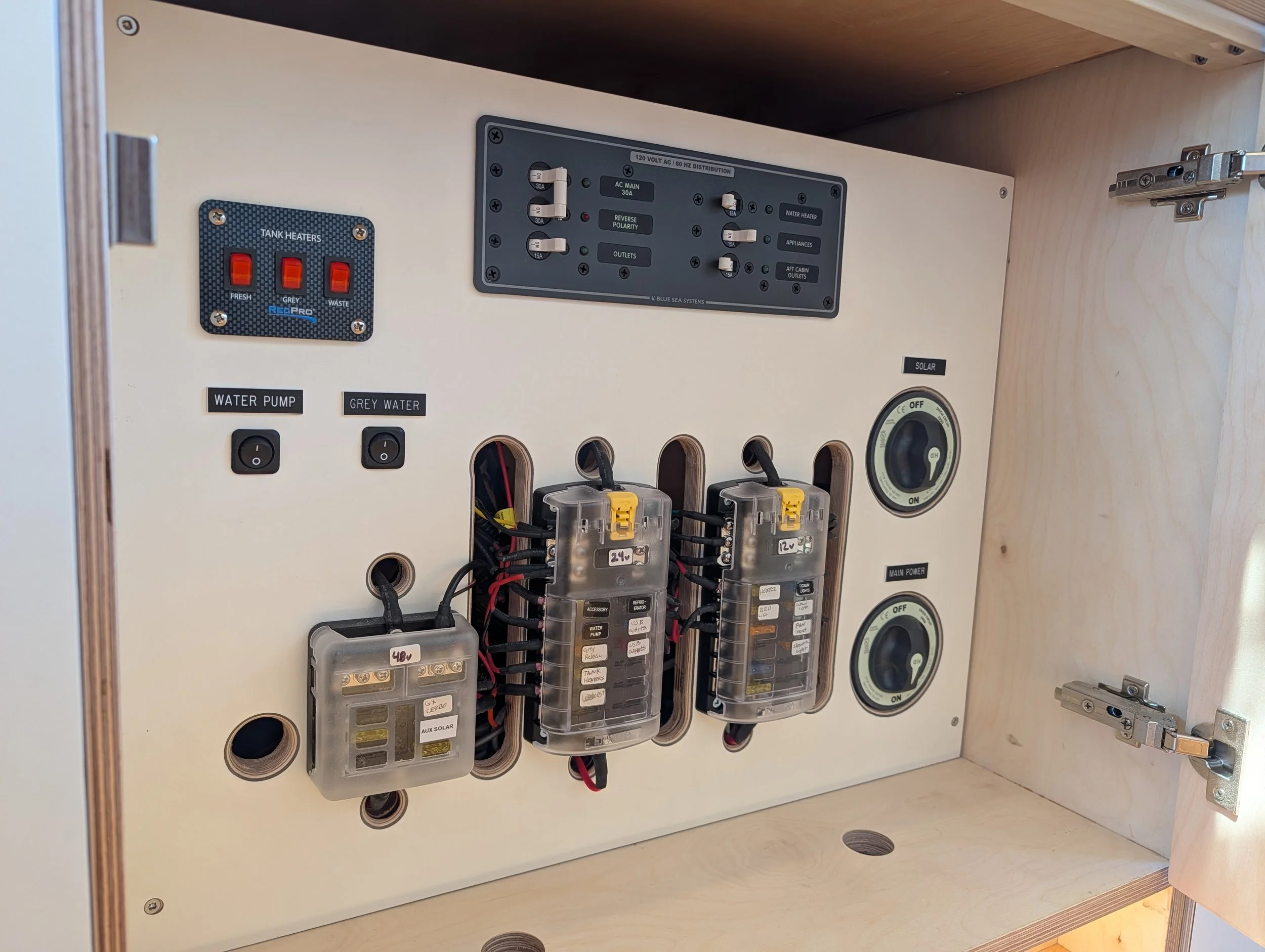 Custom Ford Transit Conversion, electrical