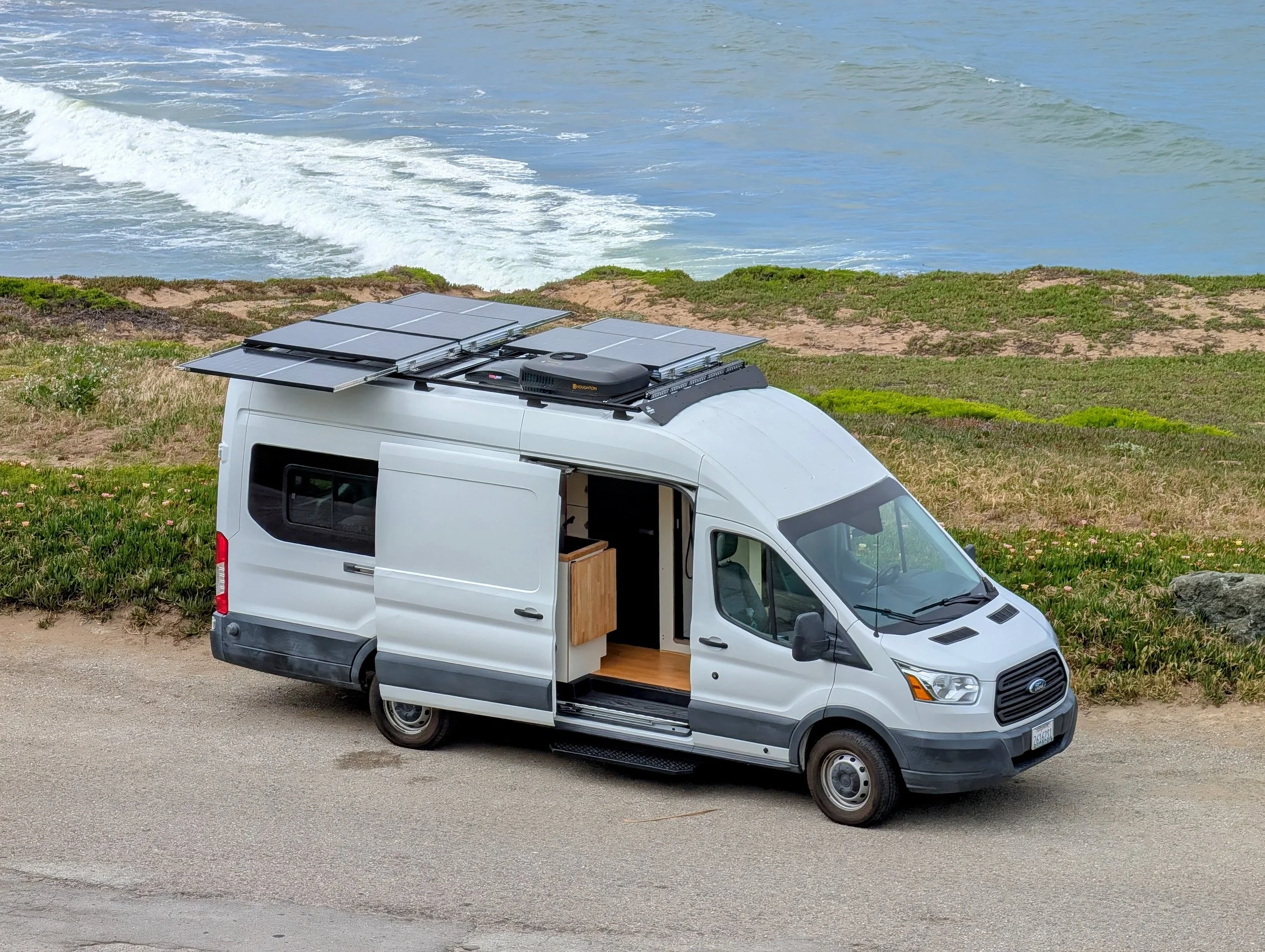 Custom Ford Transit Conversion, solar 