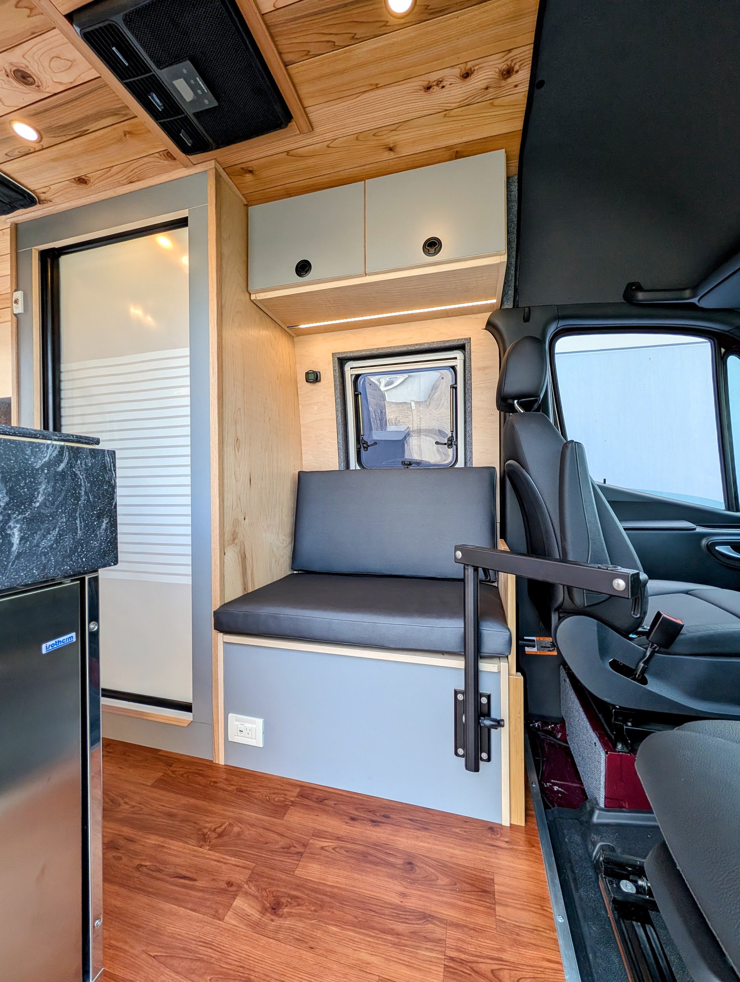 Custom Mercedes Sprinter Camper Van, Laguna table