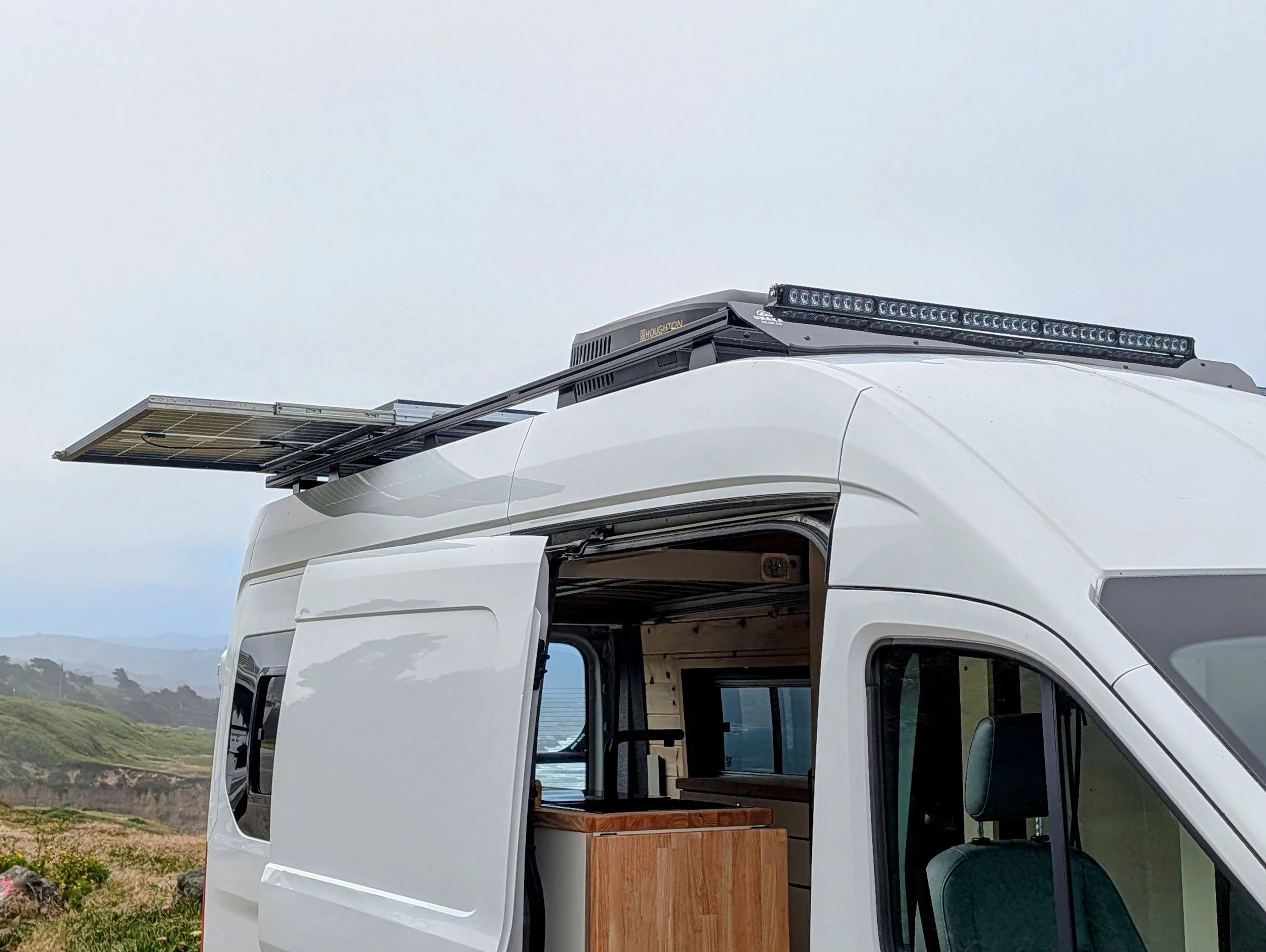 Custom Ford Transit Conversion, solar, ac