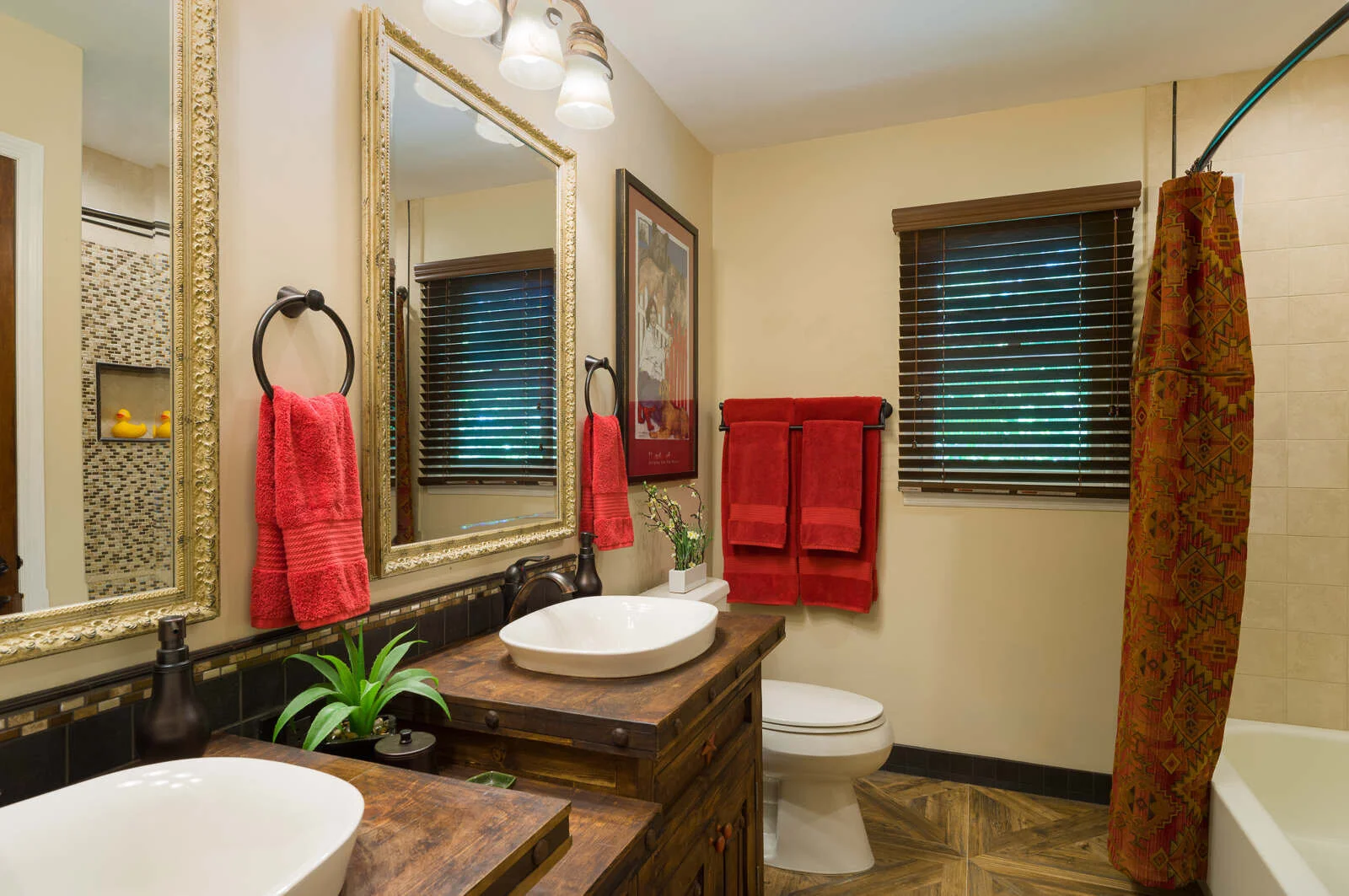 A Santa Fe Inspired Guest Bath