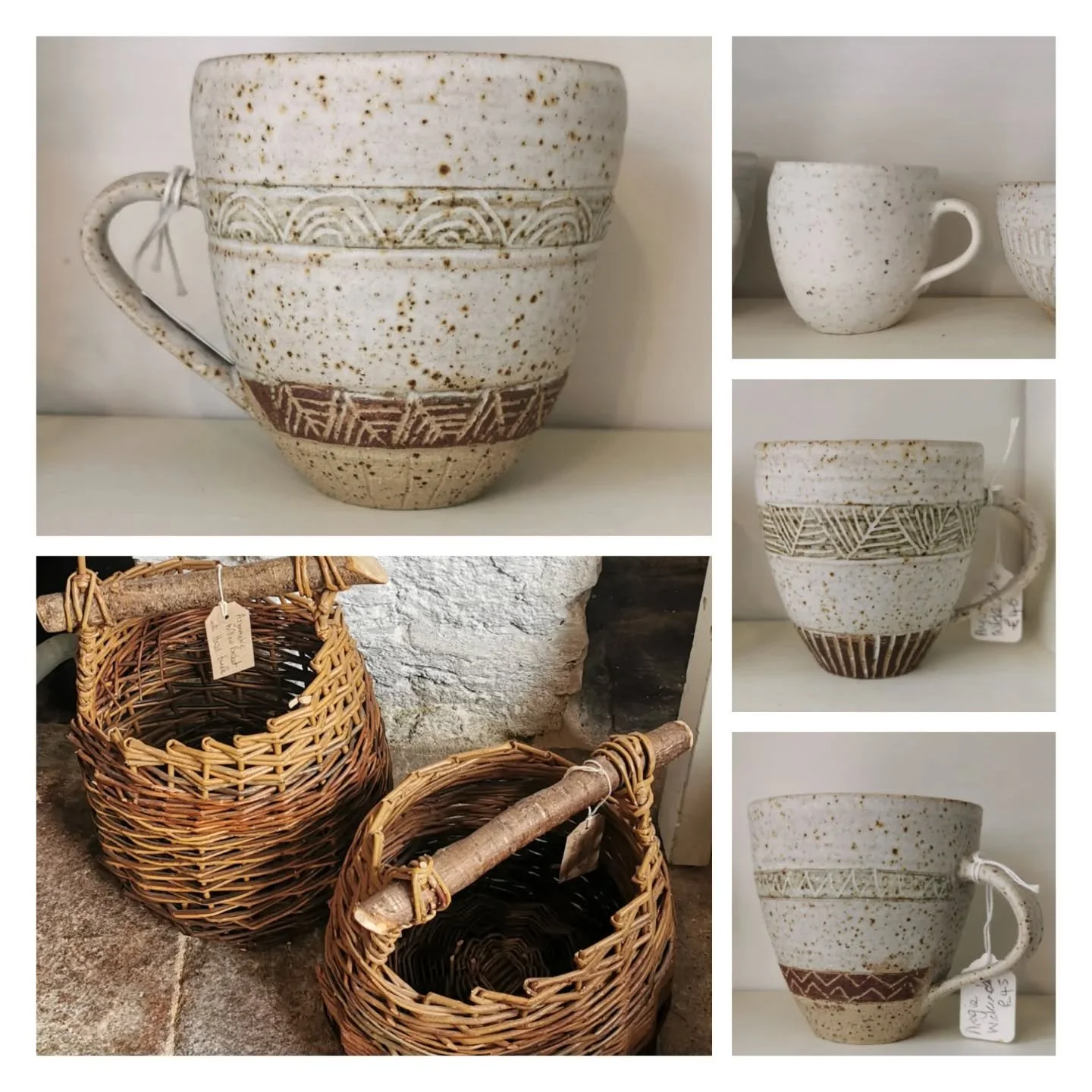 Angie Wickenden @salmagundi_gallery ceramics and baskets