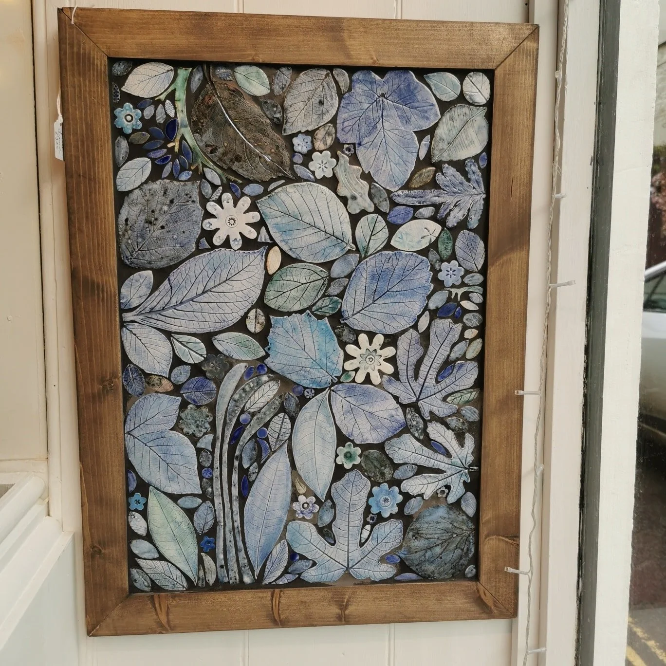 I've been messing around with leaves again so there are some new ceramic panels in at Salmagundi Gallery, Calstock.
Open weekends and Fridays 
Open tomorrow