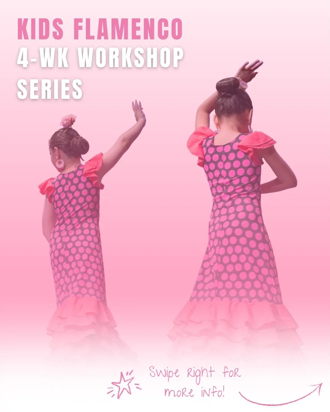💃 Kids Flamenco Workshop &ndash; 4 Week Series 💃

&iexcl;Ritmo, palmas y taconeo! 🔥

Discover the energy and expression of flamenco in a fun &amp; supportive space! A short introductory workshop that is suitable both for those with experience and 