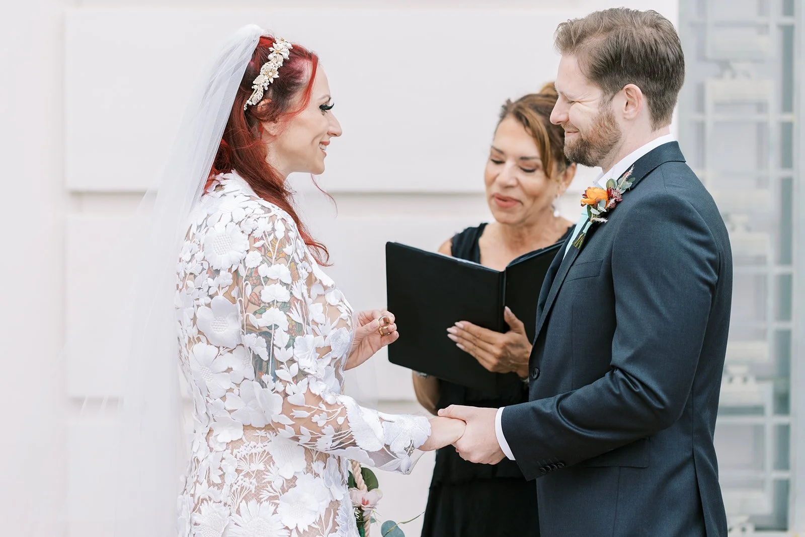 Elopement ceremony at Griffith Observatory