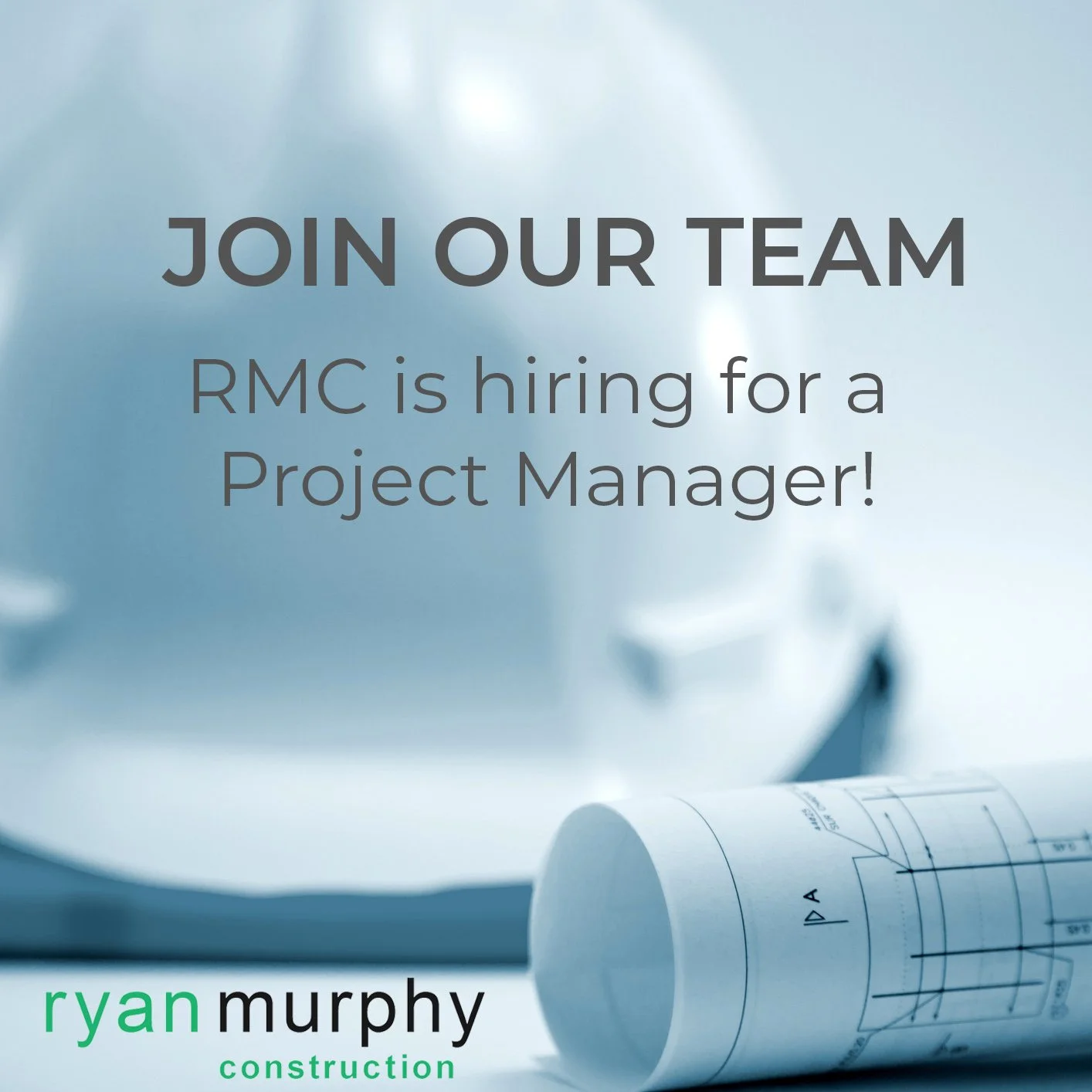 We&rsquo;re hiring! Ryan Murphy Construction is looking for a Project Manager to join our team. 🏗️

If you know someone who&rsquo;s experienced, organized, and ready to lead exciting construction projects with a company that values inclusivity, coll
