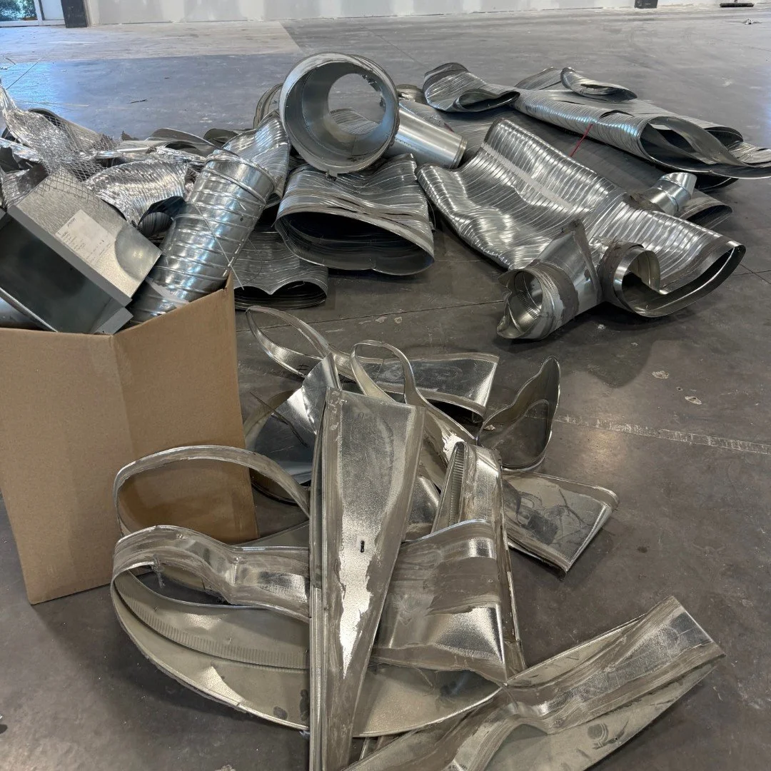 Some see scrap. We see&hellip; modern art. 🎨
Presenting: &ldquo;Metal in Repose&rdquo; and &ldquo;Still Life with Wire.&rdquo;
Coming soon to a gallery near you (or, you know, the recycling bin).

#ConstructionChic #SiteArt #RMC