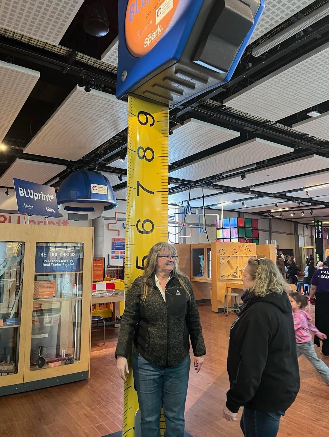 Last week, two of our RMC team members had the opportunity to tour the BLUprint program at @telus_spark. From a VR welder to a Vortex Simulator, this incredible initiative gives kids the chance to explore the world of skilled trades through fun, hand