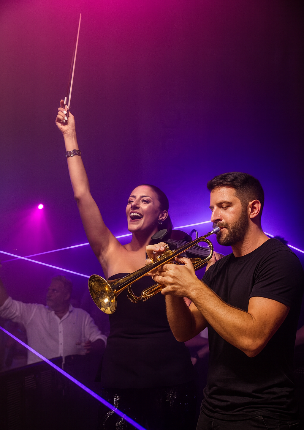 Violin Trumpet Entertainment for Party Set for Wedding Reception in Sydney Australia