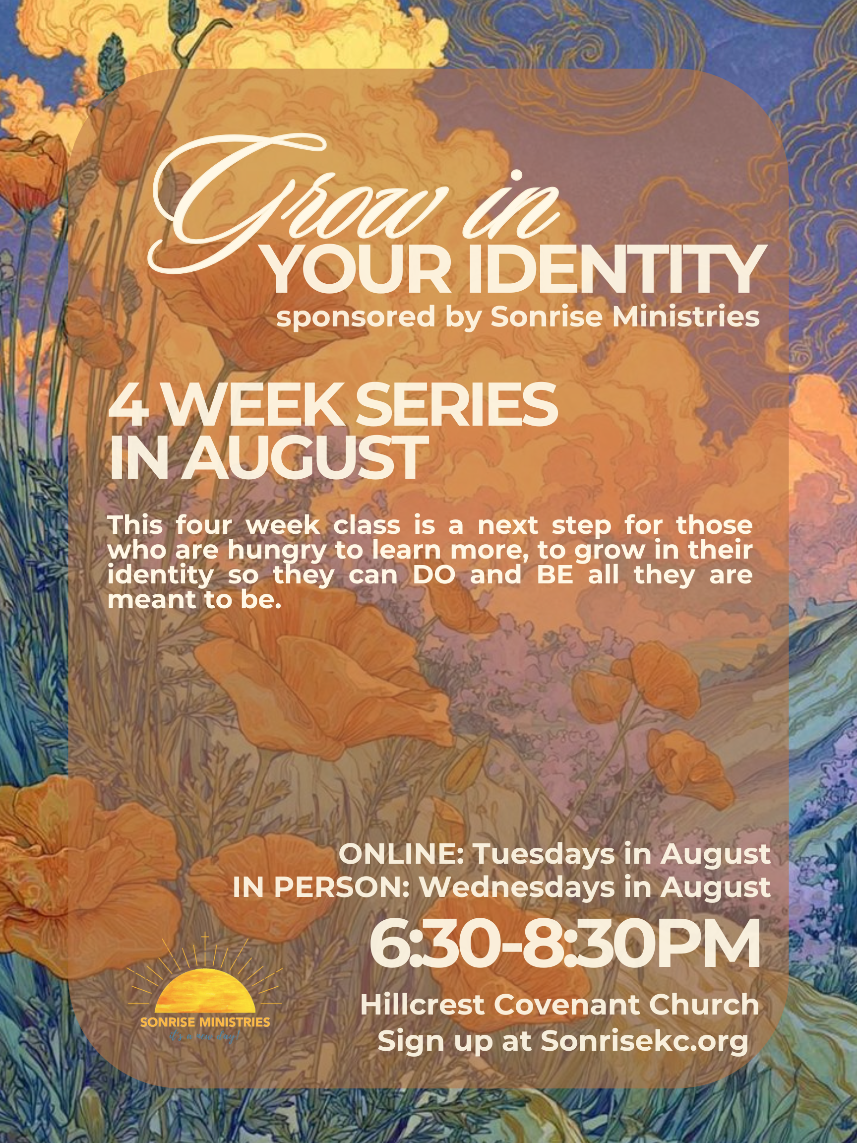Grow In Your Identity as a Child of God: Tuesday ONLINE Series