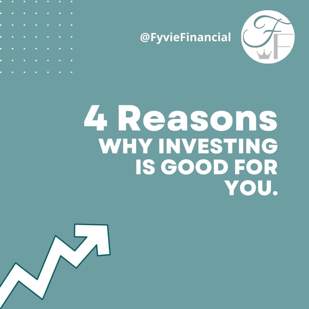 Unlock the benefits of investing! 🚀 Here are 4 reasons why investing is good for you:

Build Wealth: Investing provides opportunities to grow your money over time, helping you achieve your financial goals.
Beat Inflation: Investing in assets like st