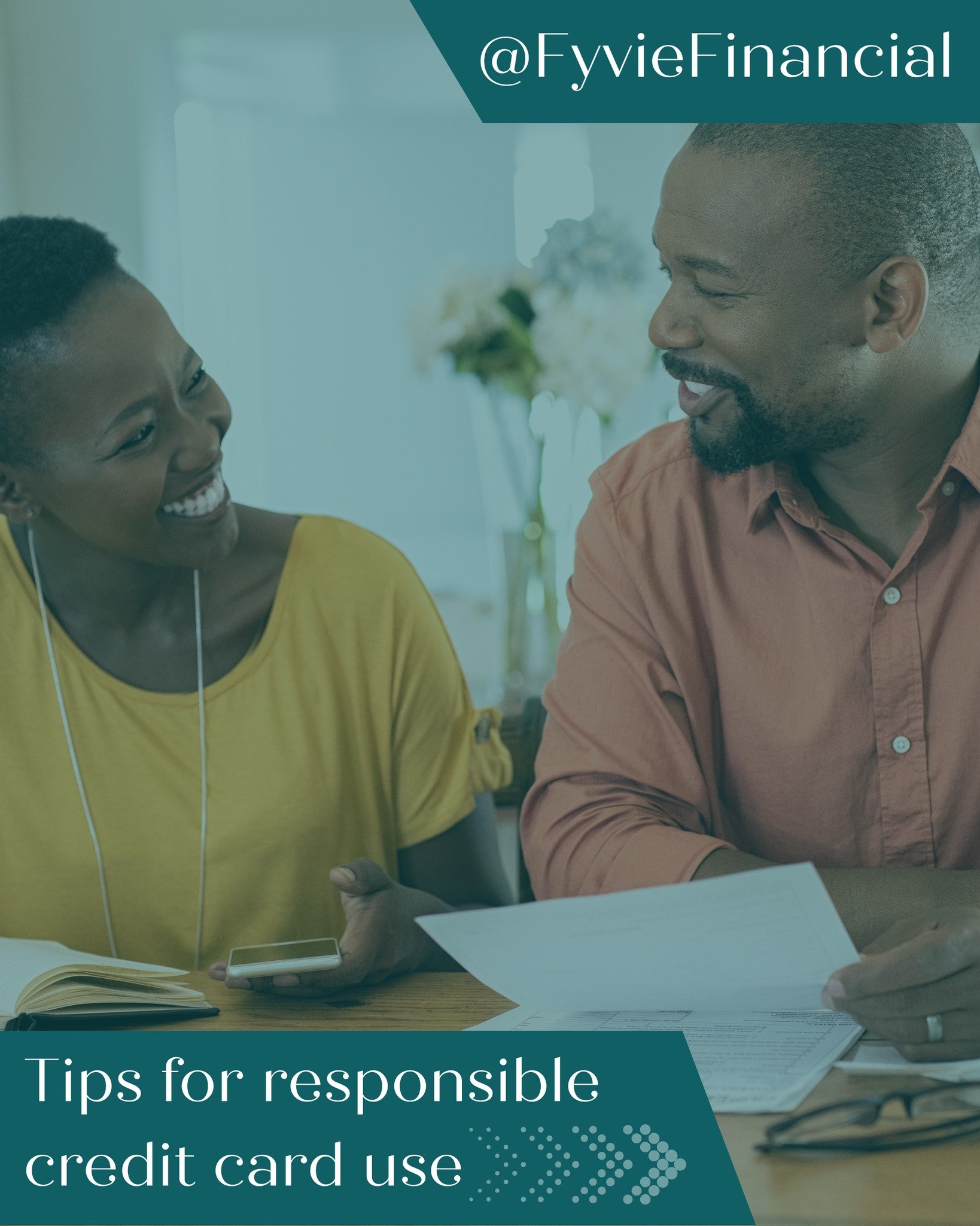 💳 Credit cards can be a powerful tool &mdash; when used wisely.

Here are a few tips for responsible credit card use:
✔️ Pay your balance in full each month
✔️ Keep your credit utilization low
✔️ Review your statements regularly
✔️ Only charge what 