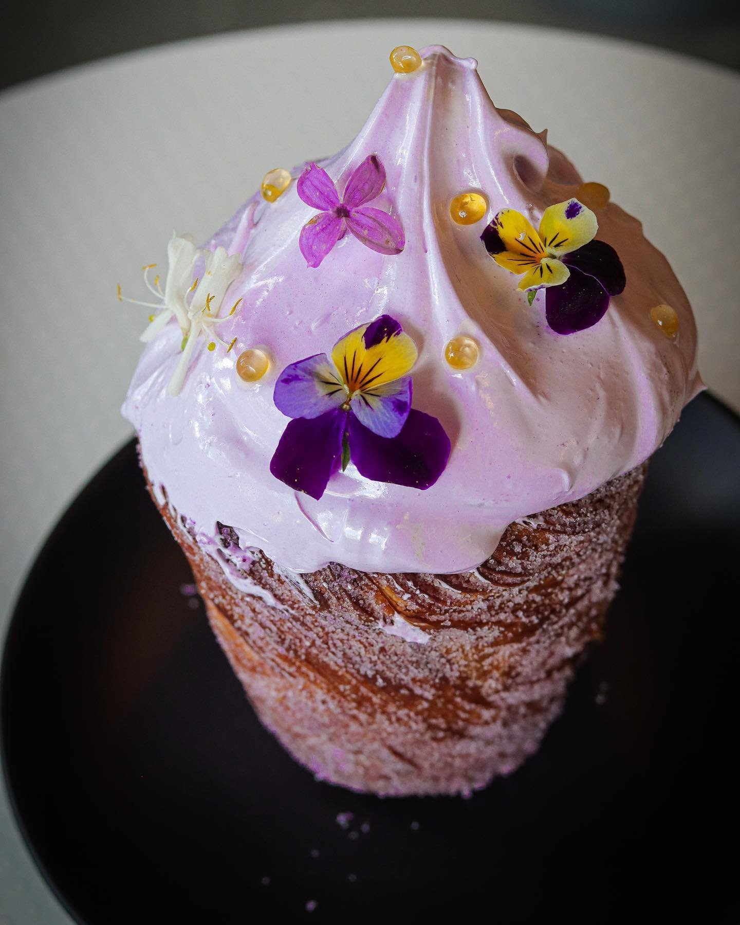 WE KNOW WHAT MOM WANTS. 
It&rsquo;s this Passionfruit Ube Meringue Cruffin. Duh.

Created and made with LOTS of love, this Cruffin starts off with our 48 our croissant dough and is coated in an Ube sugar. Filled with passionfruit cream and topped wit