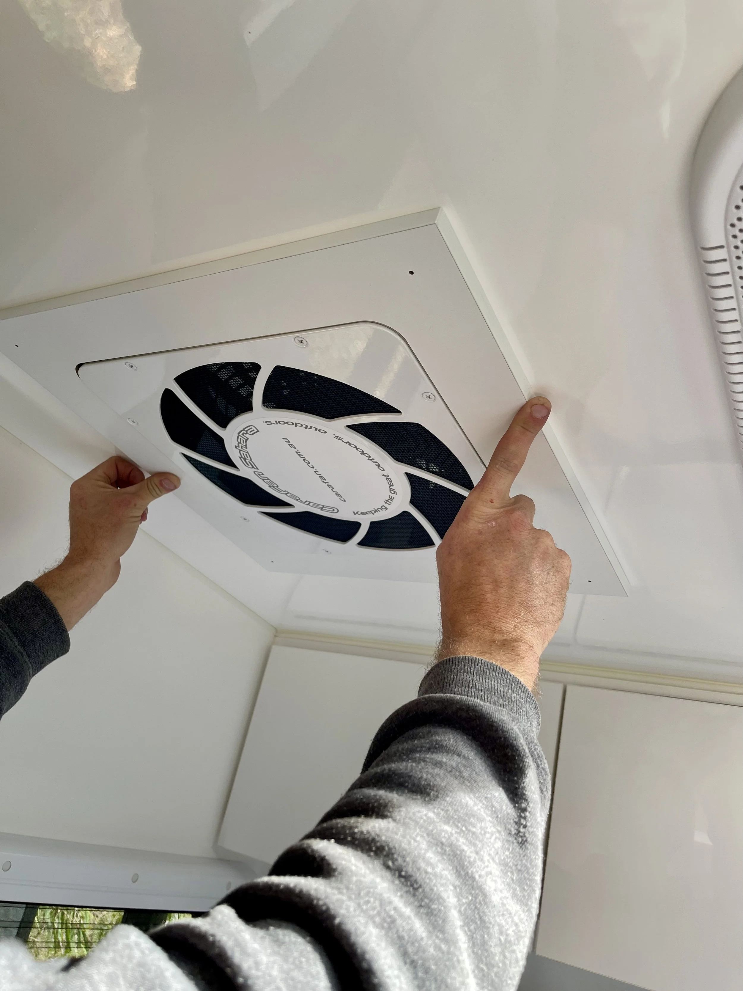 Caravan Dust Reduction System by Carafan installed by Outech OffGrid