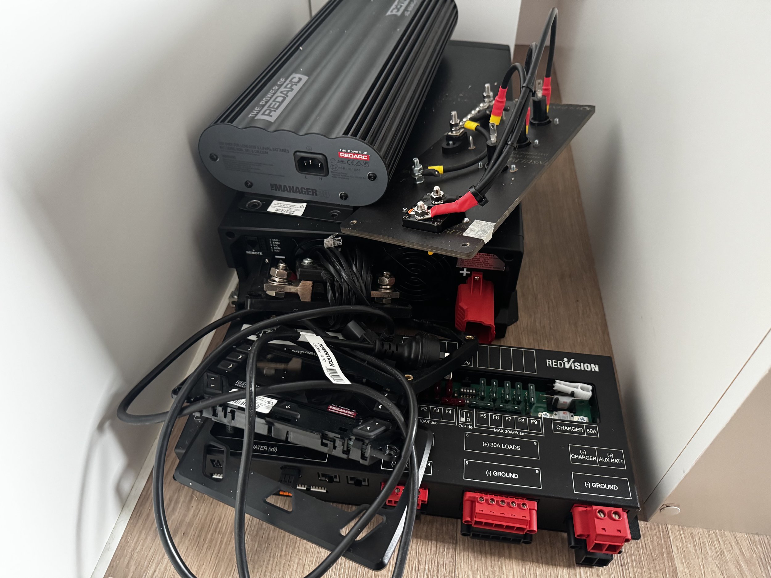 Redarc Inverter and Redarc Manager 30 Outech OffGrid Caravan Power Upgrade