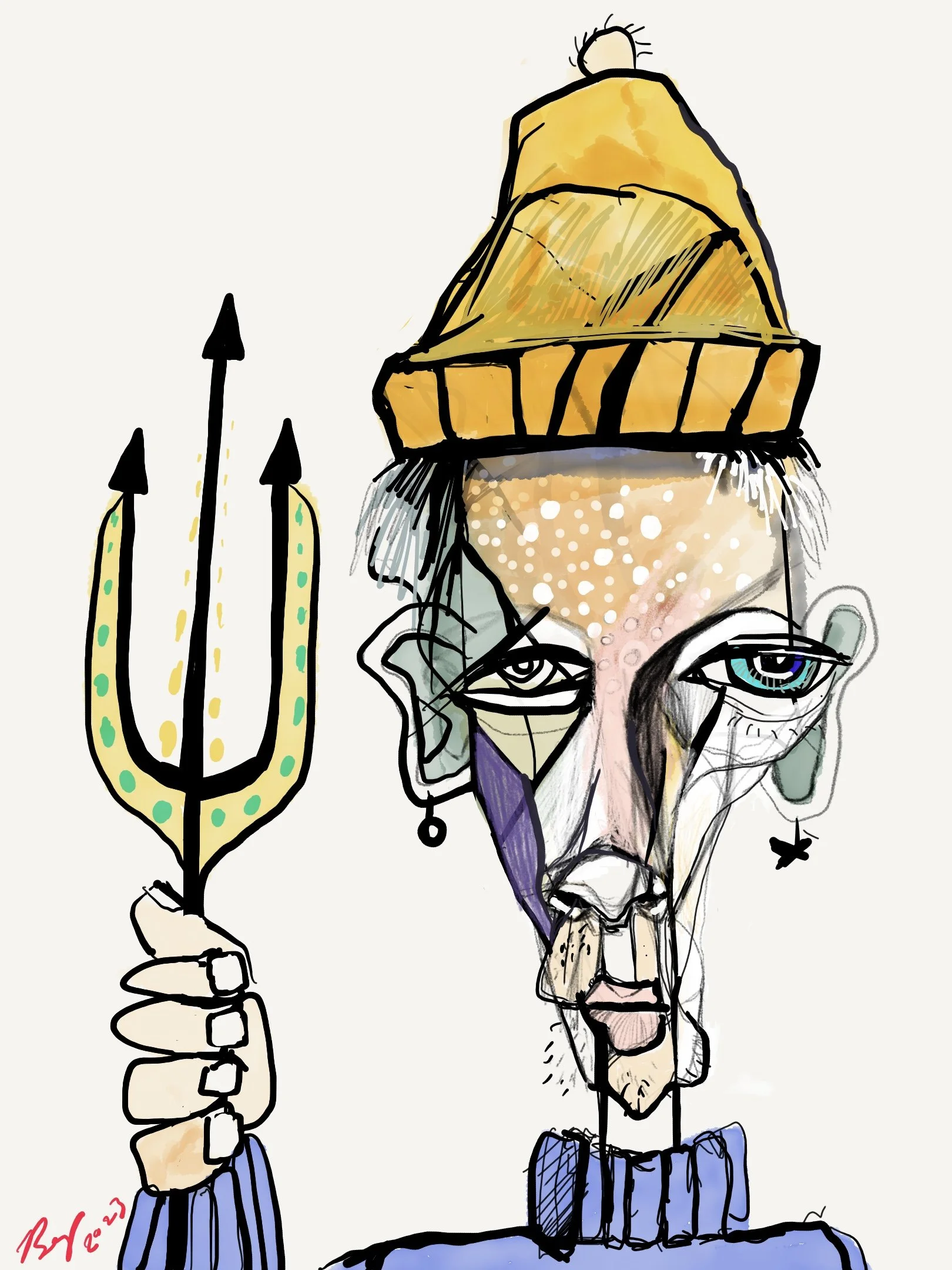 PurplePoseidon, digital art, 2022
