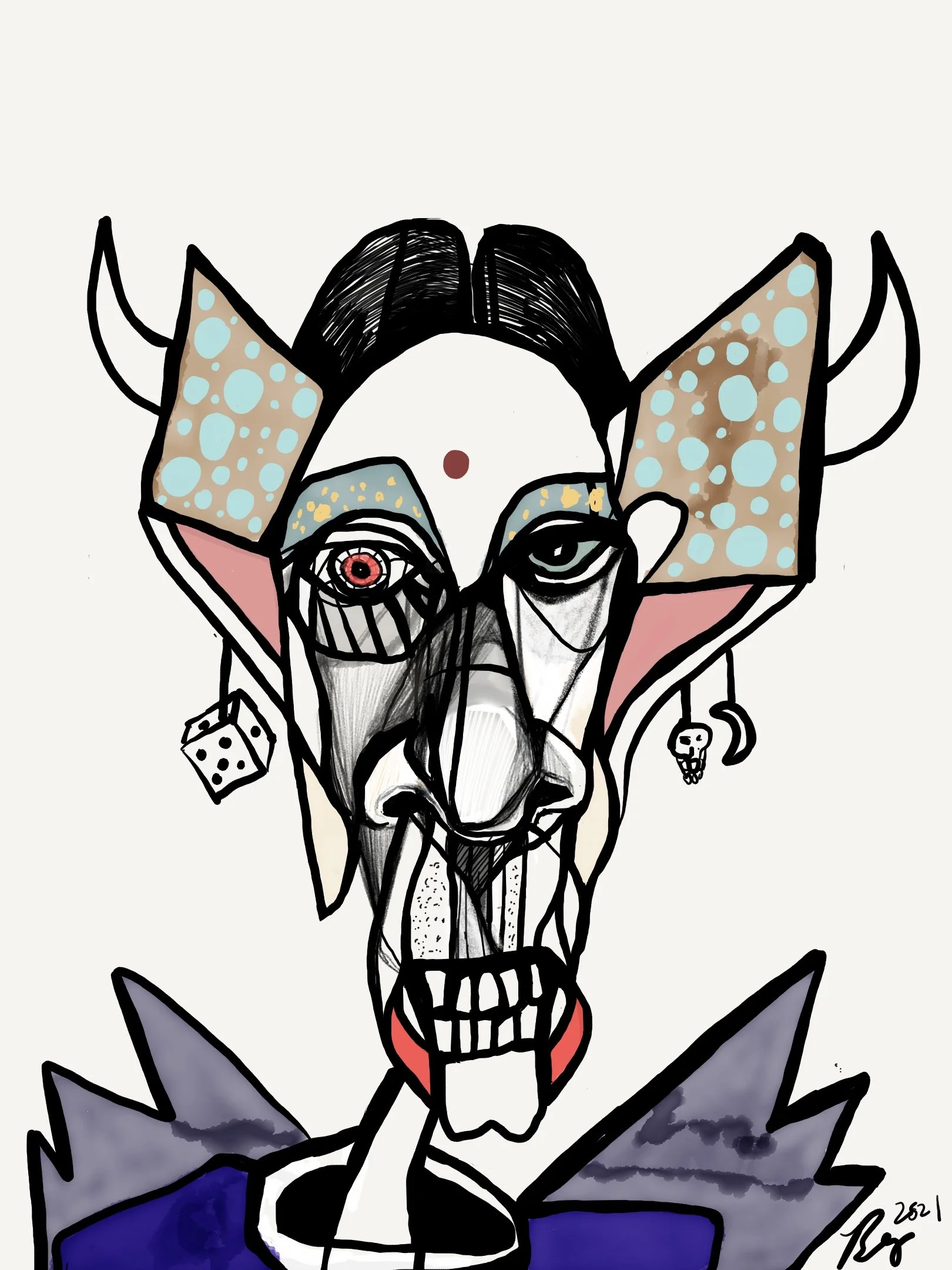 Dicey, digital art, 2021