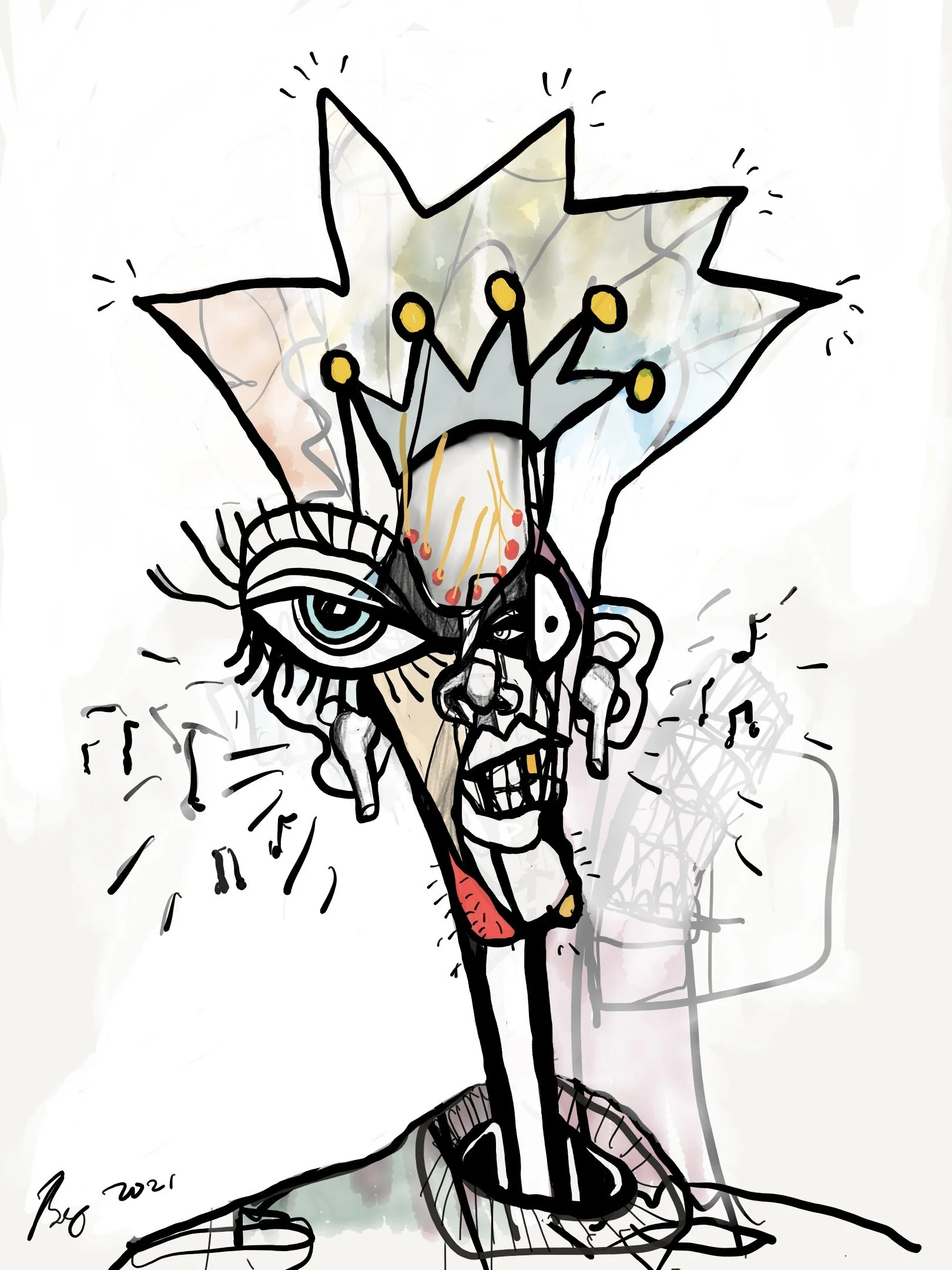 EarBud, digital art, 2021