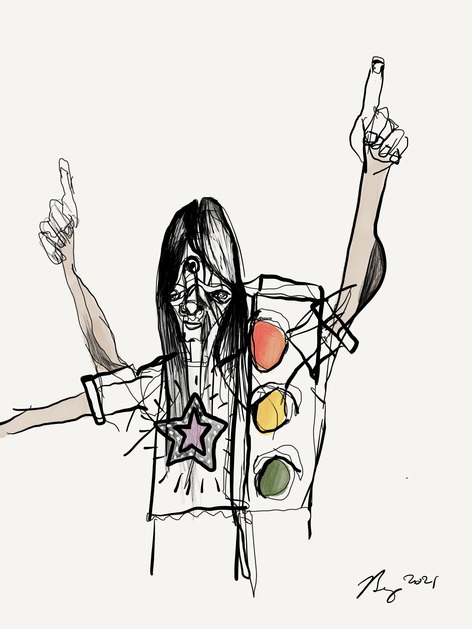 SlaveToTheTrafficLight, digital art, 2021