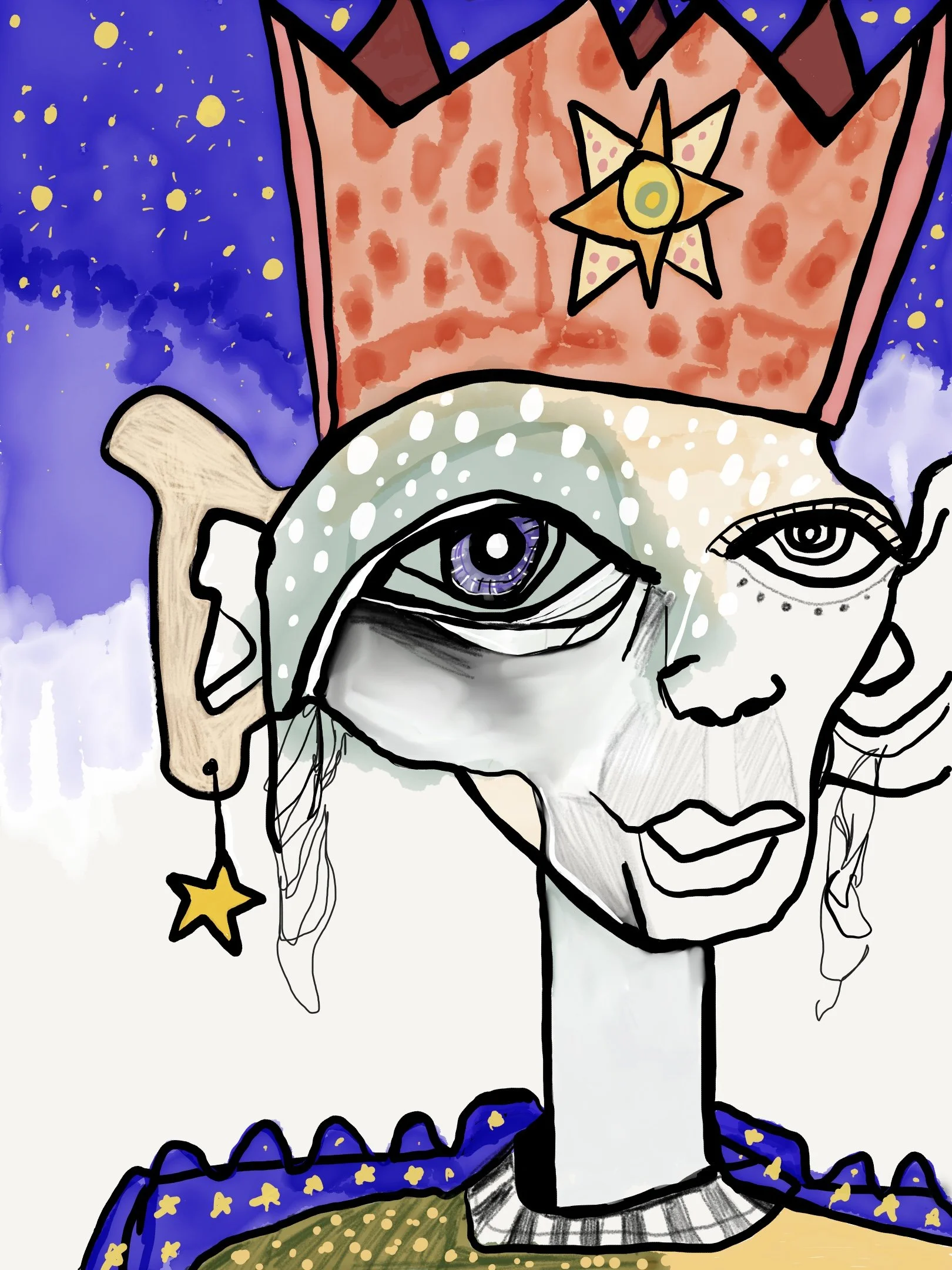 FairFacedKing, digital art, 2022