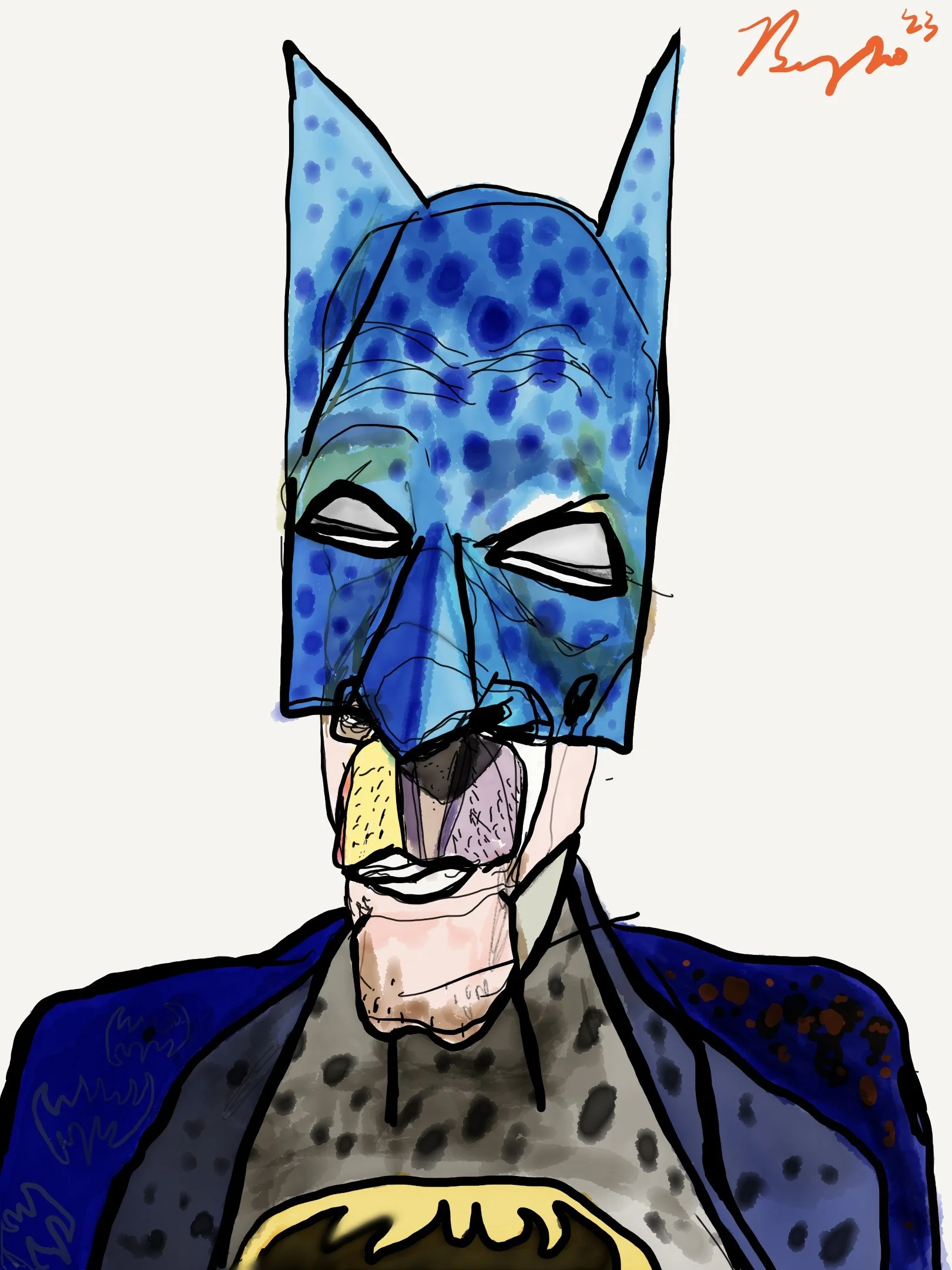 PoxyBatman, digital art, 2022