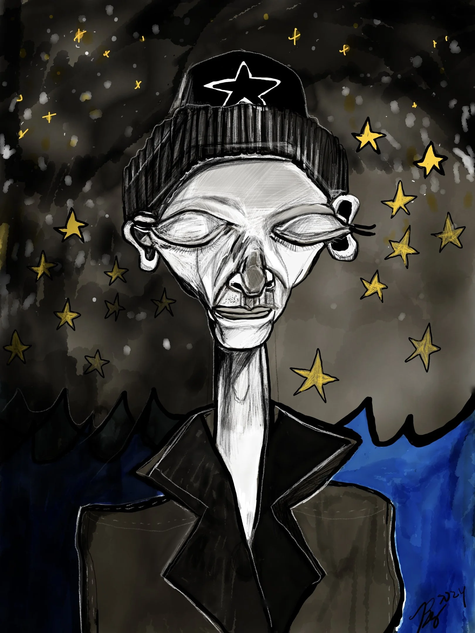 EvenStar, digital art, 2024