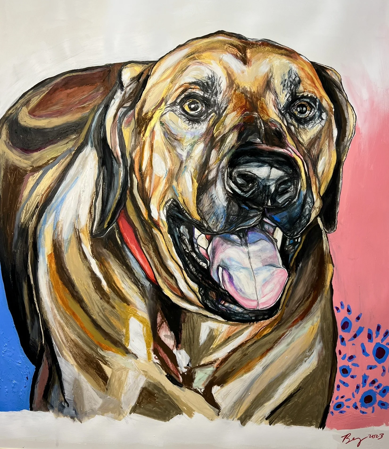 Jake; mixed media; 2023