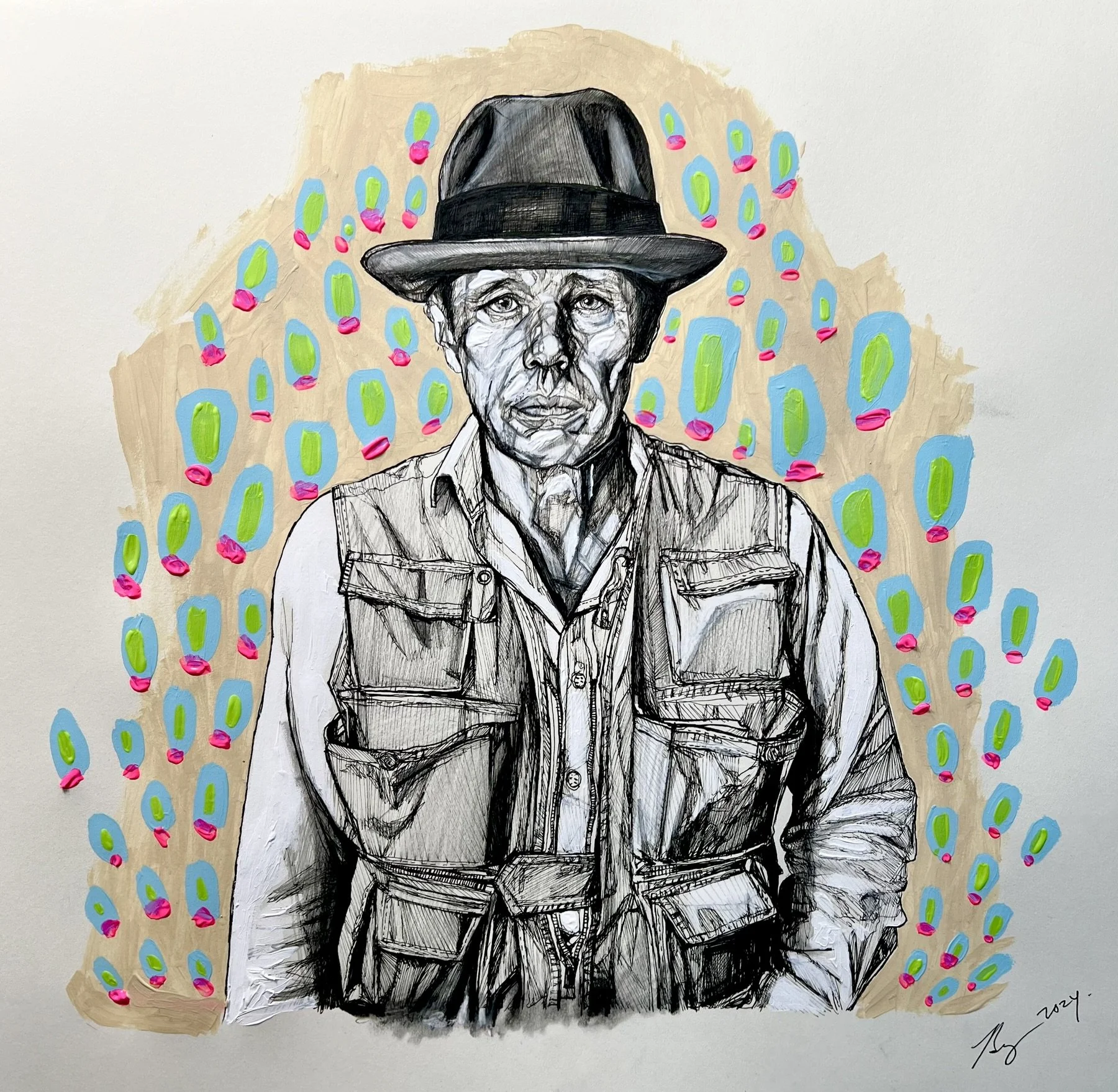 Joseph Beuys; mixed media; 2024