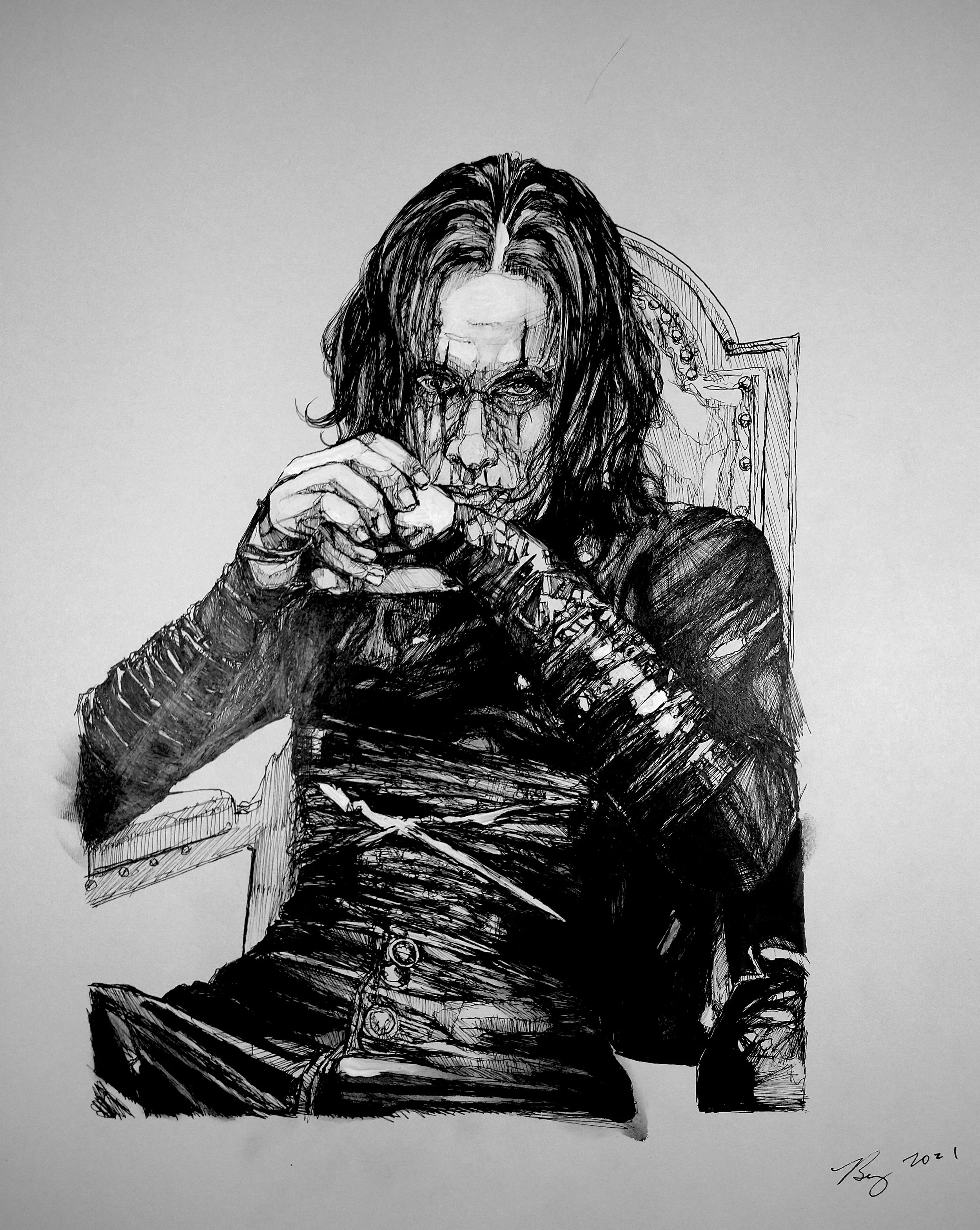 Brandon Lee; mixed media; 2022