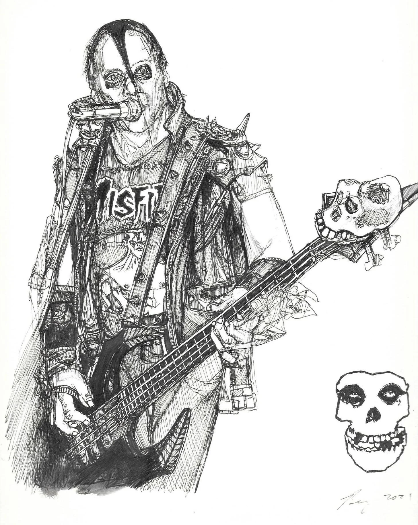 Jerry Only; Ink on paper; 2020