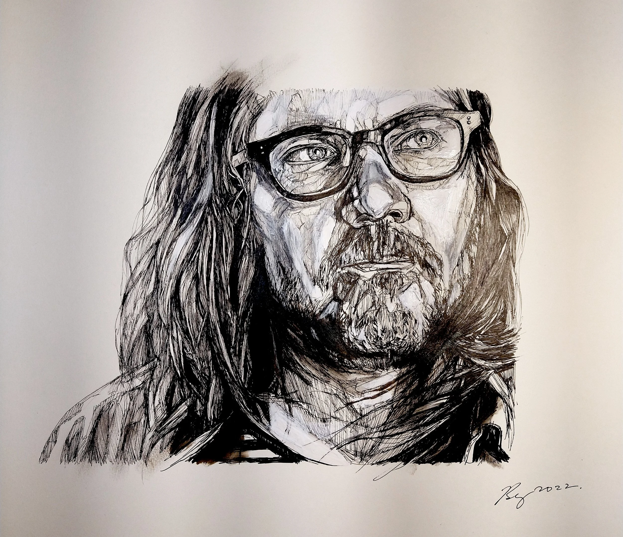 Jeff Tweedy; mixed media; 2022
