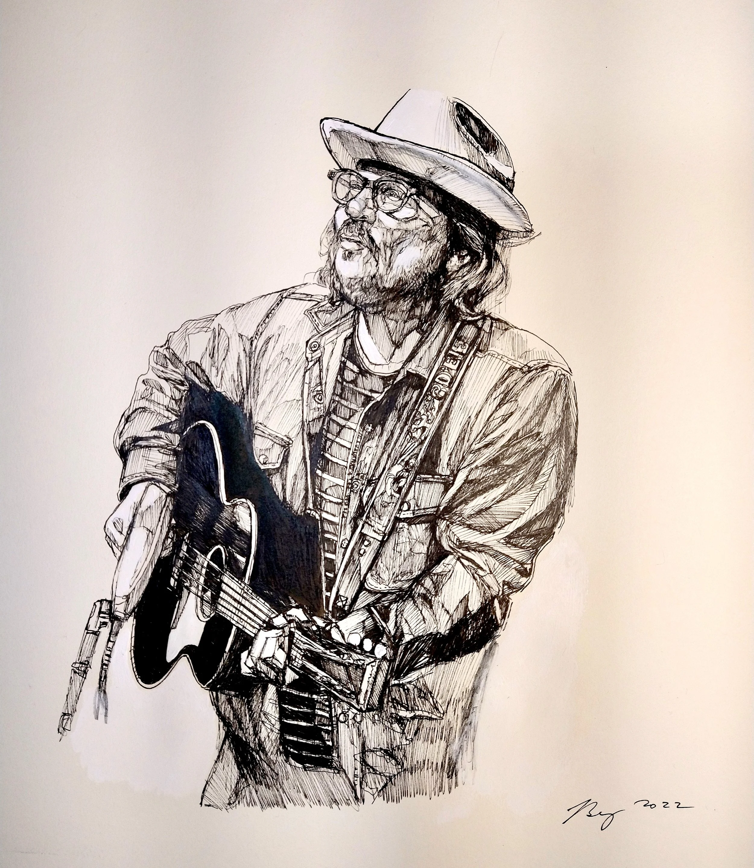 Jeff Tweedy; mixed media; 2022