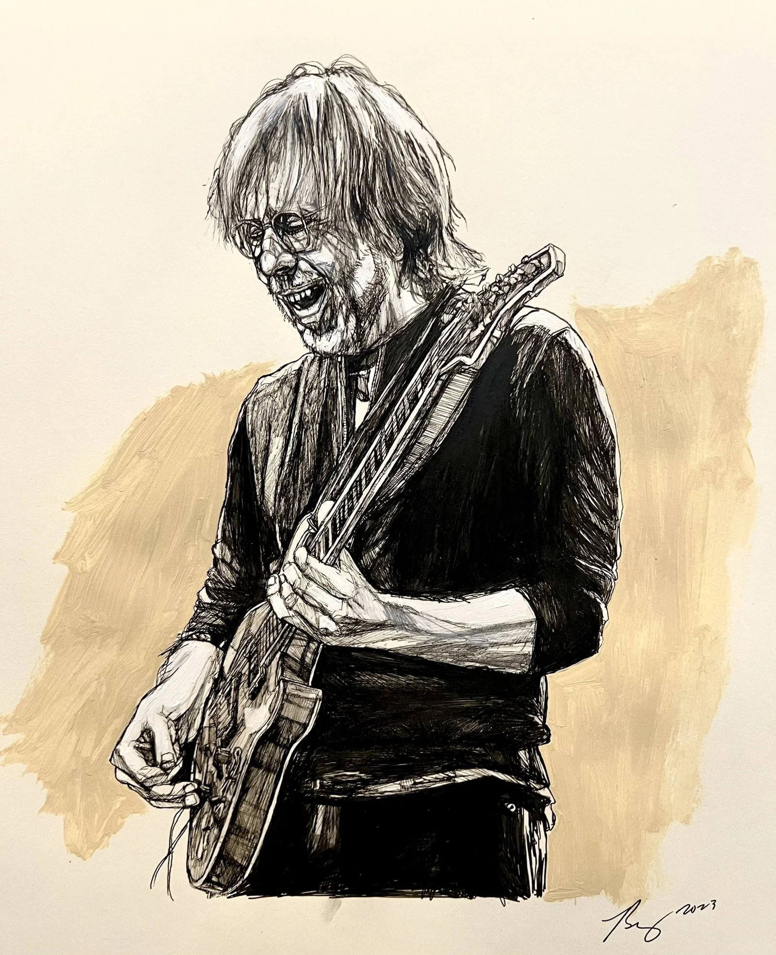 Trey Anastasio; mixed media; 2023