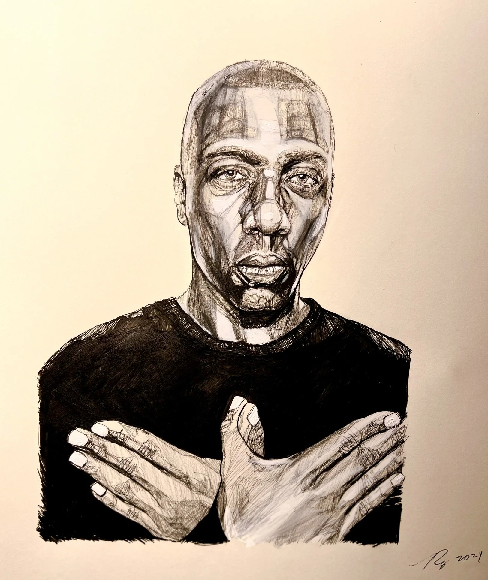 Inspectah Deck; mixed media; 2024