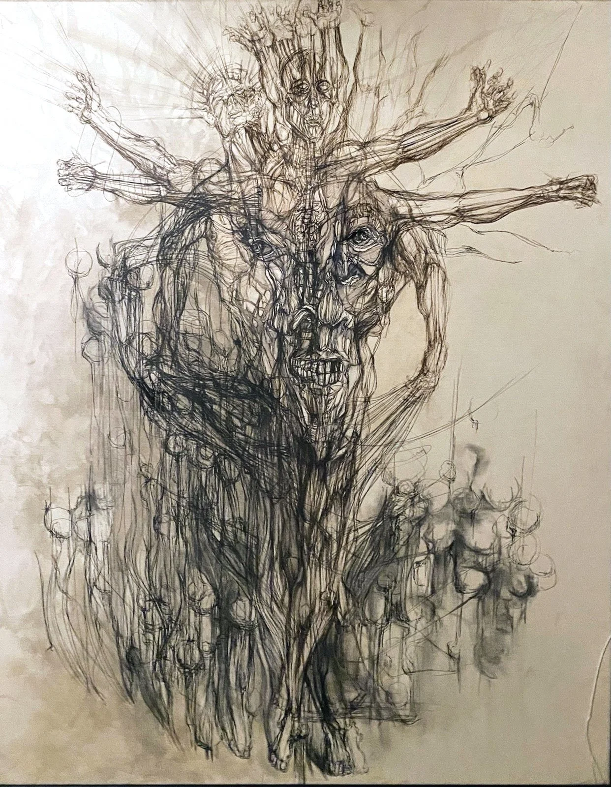 Genesis; mixed media on paper; 1997