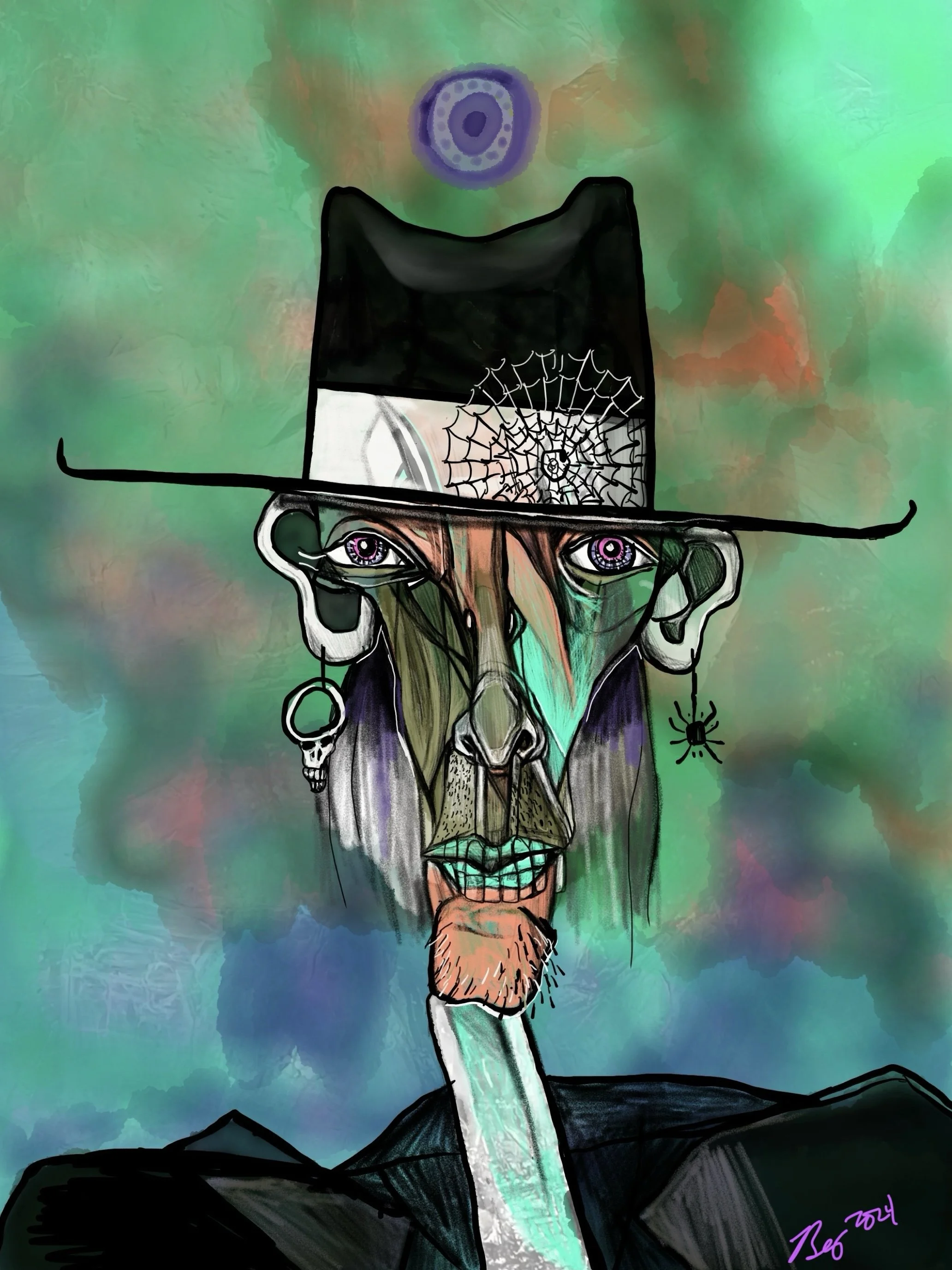 SpookySpirit, digital art, 2024