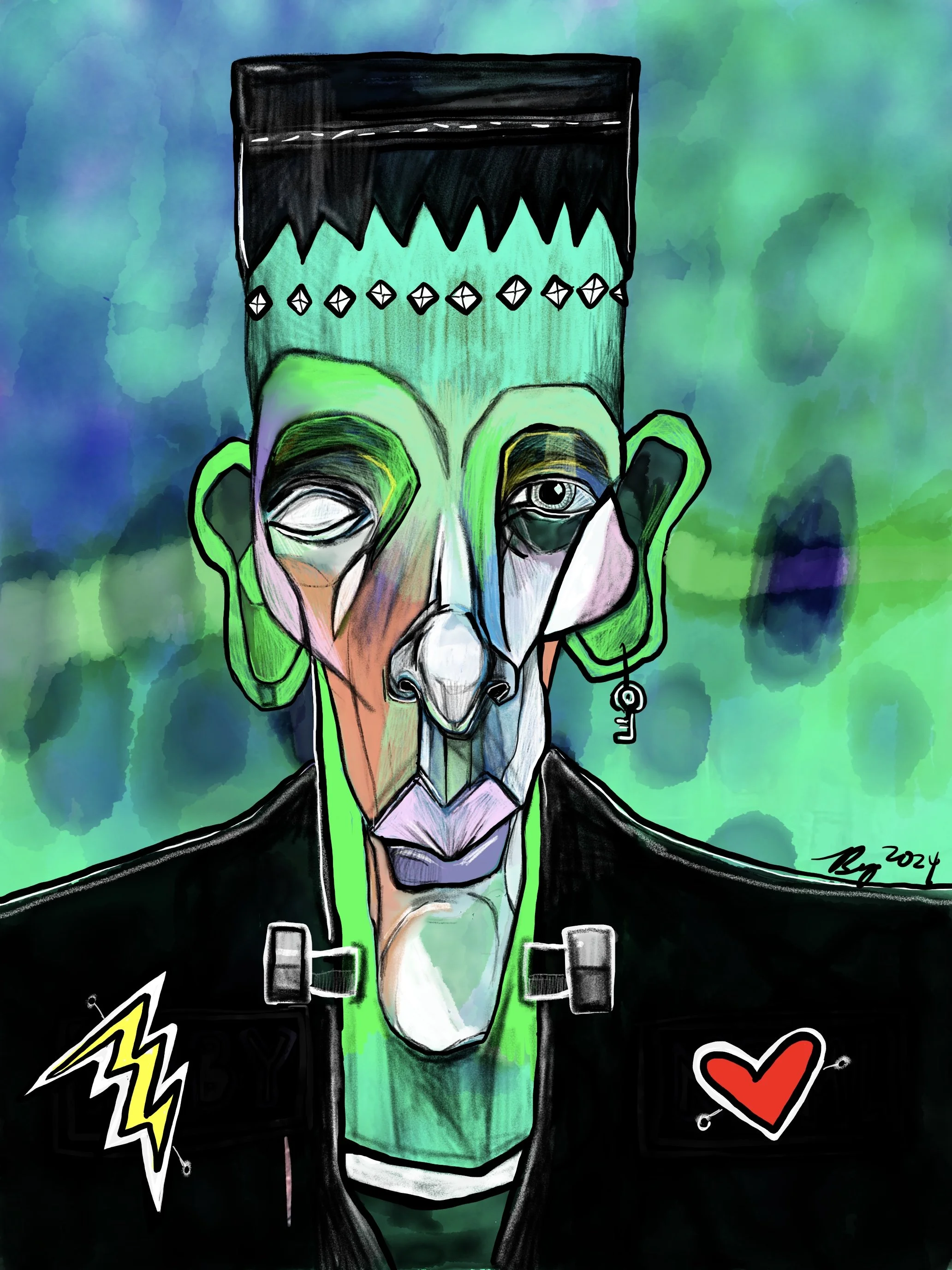 FancyFranky, digital art, 2024