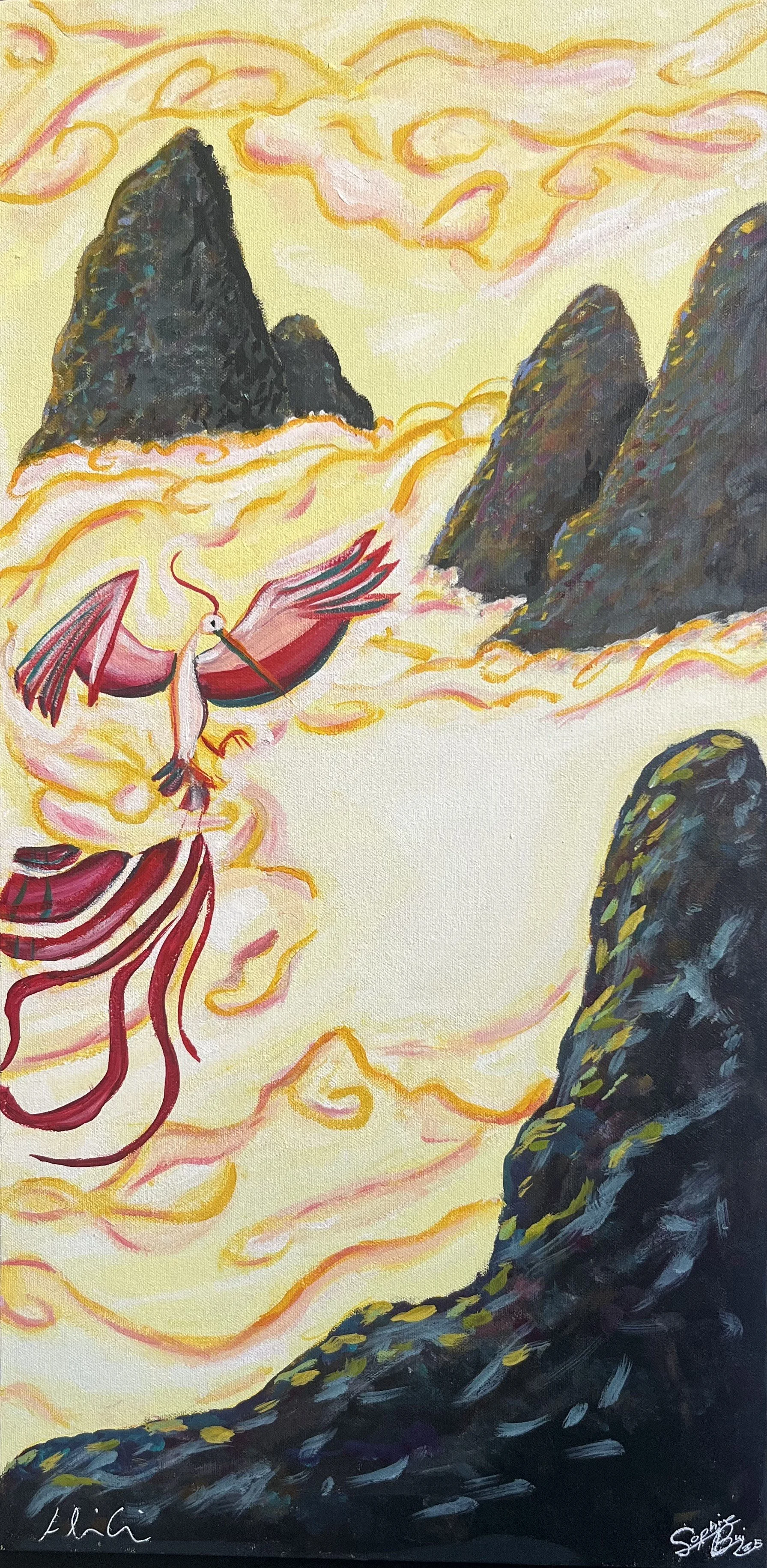  Alison Cline and Student Artist Sophie Bui, 2025, 15×30 