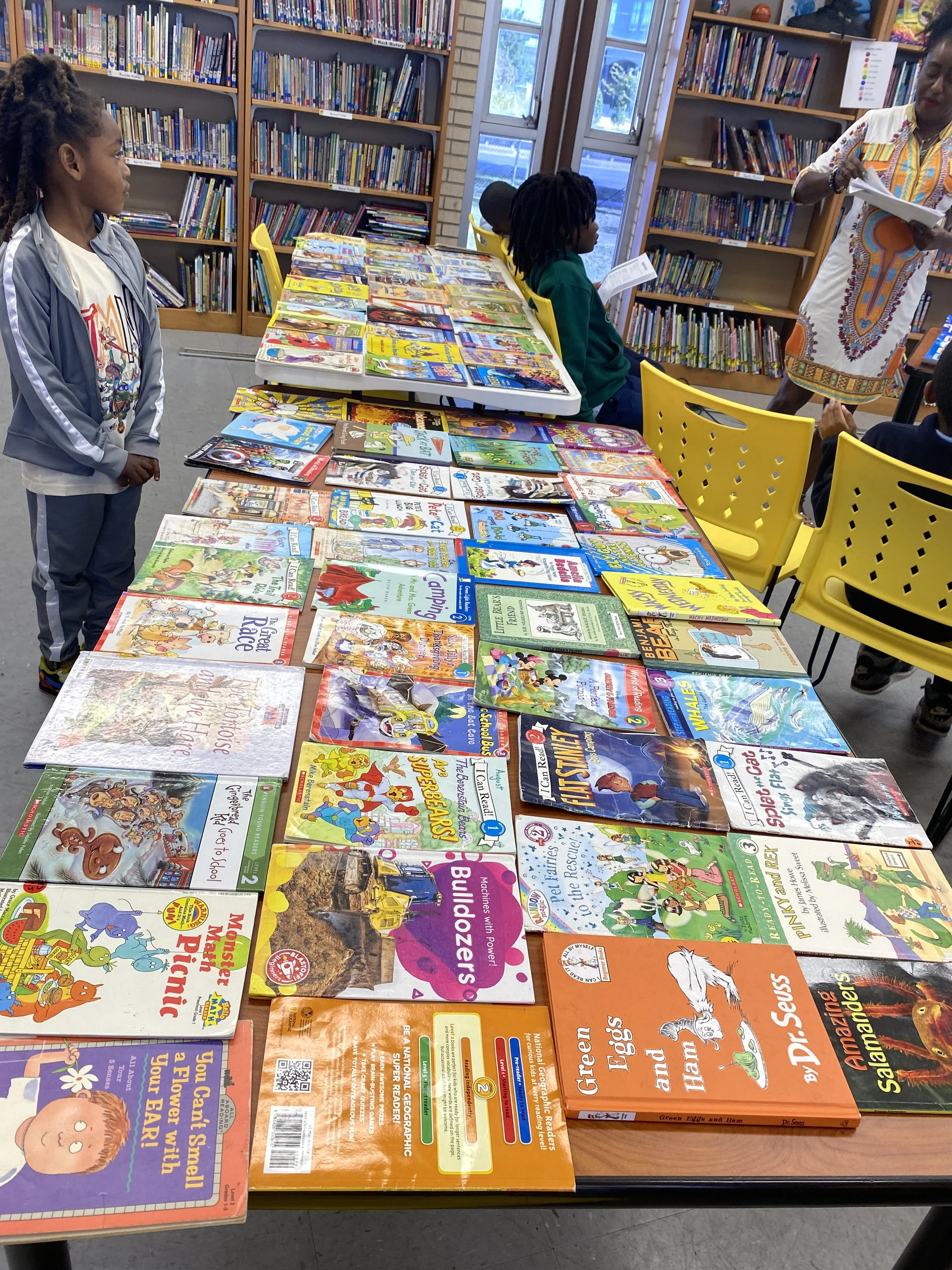 Jefferson Parish Public Library book display at KM.JPG
