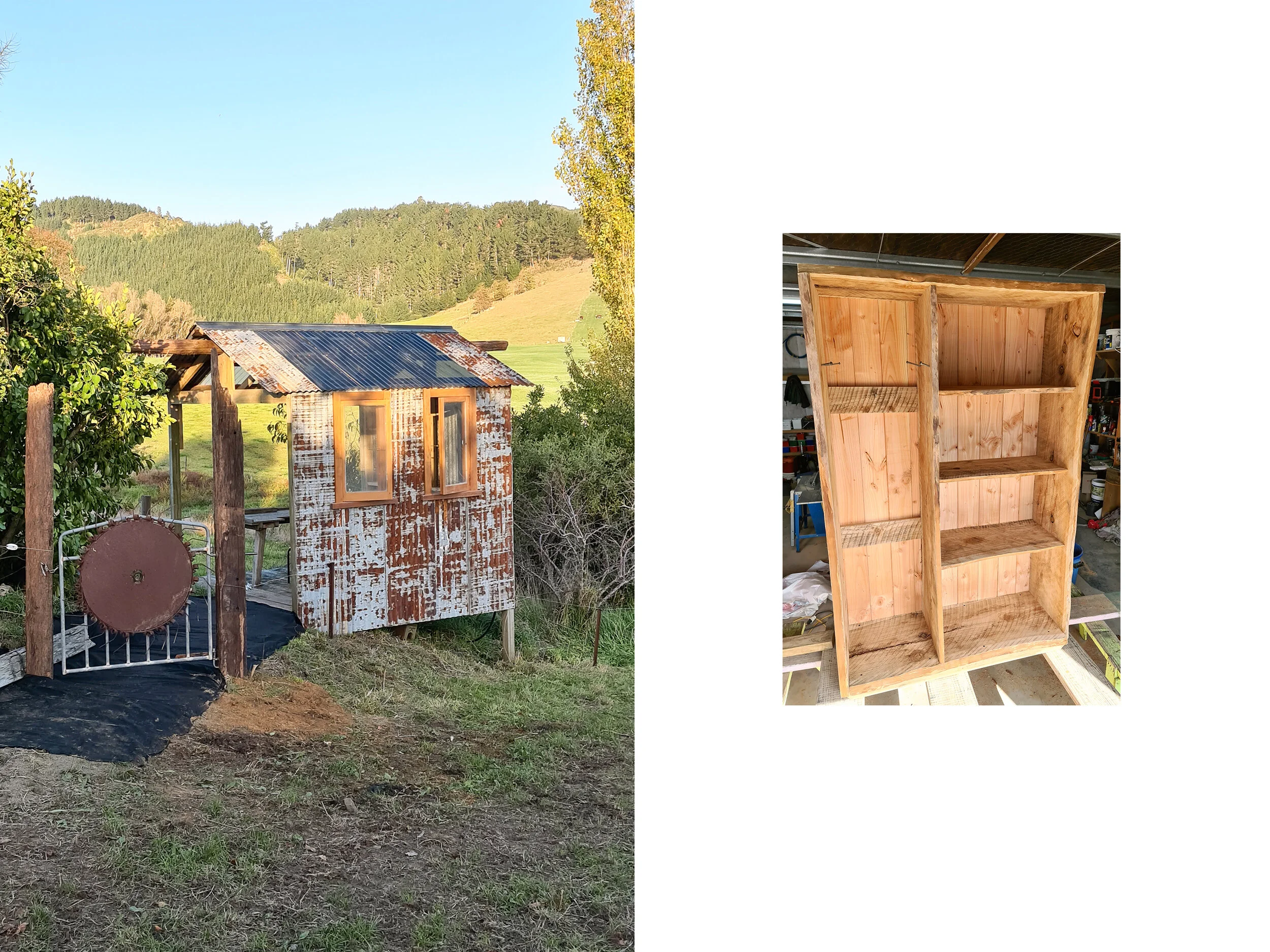 Rustic shed // Rustic shelves
