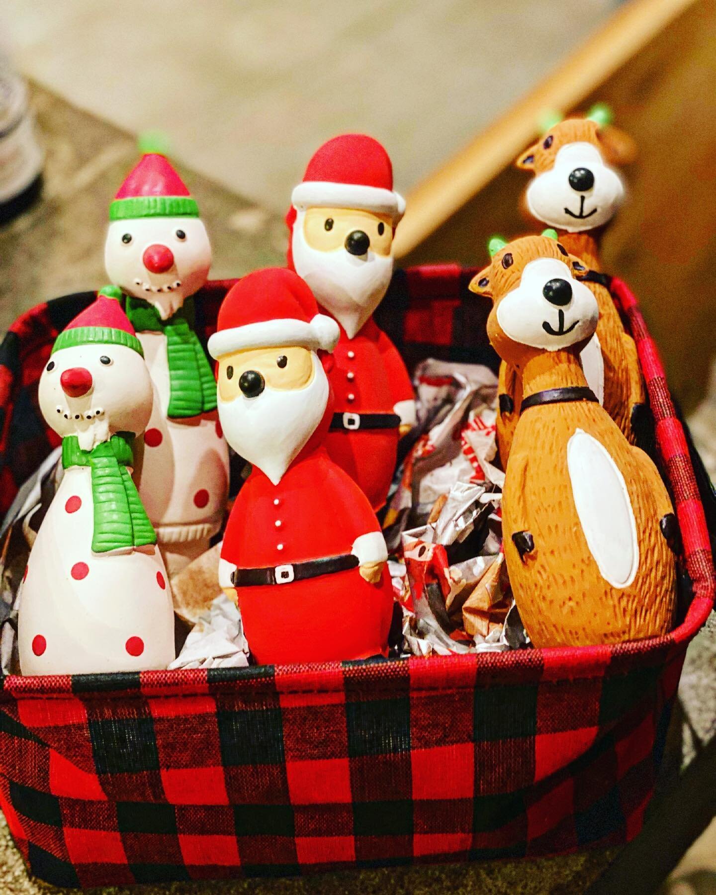 How cute are these??! 🎄🧸 #holidayvibes #dogtoylove