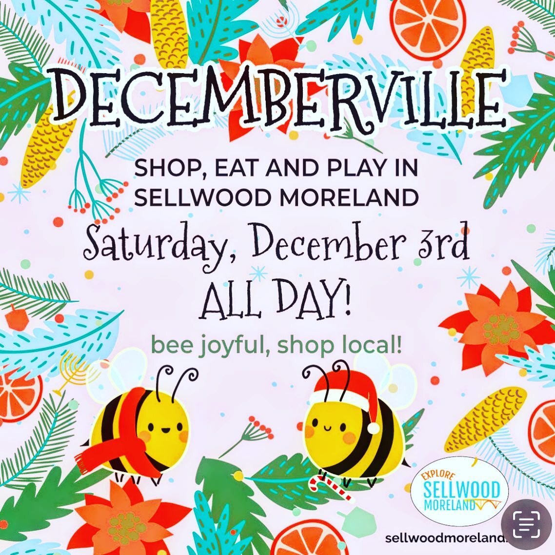 Looking forward to participating in #decemberville tomorrow!! 🥂🥳Tonight will be business as usual, so c&rsquo;mon by and say hi, grab some wine, check out our cool and new holiday merch, put together a gift basket, say hi to Baby T, dance a little!