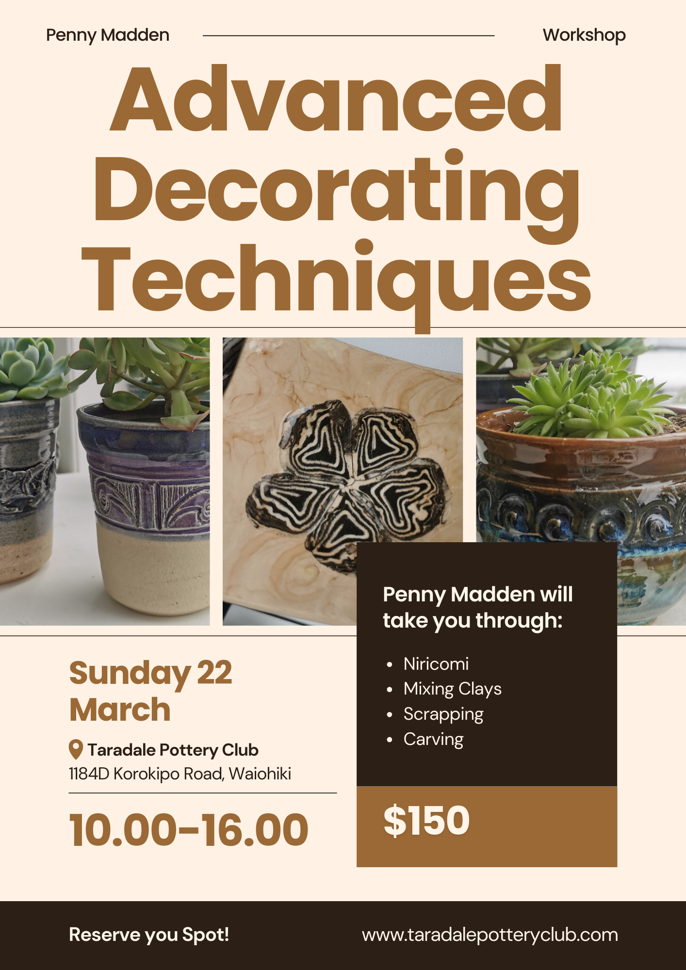 Advanced Decorating Workshop with Penny Madden