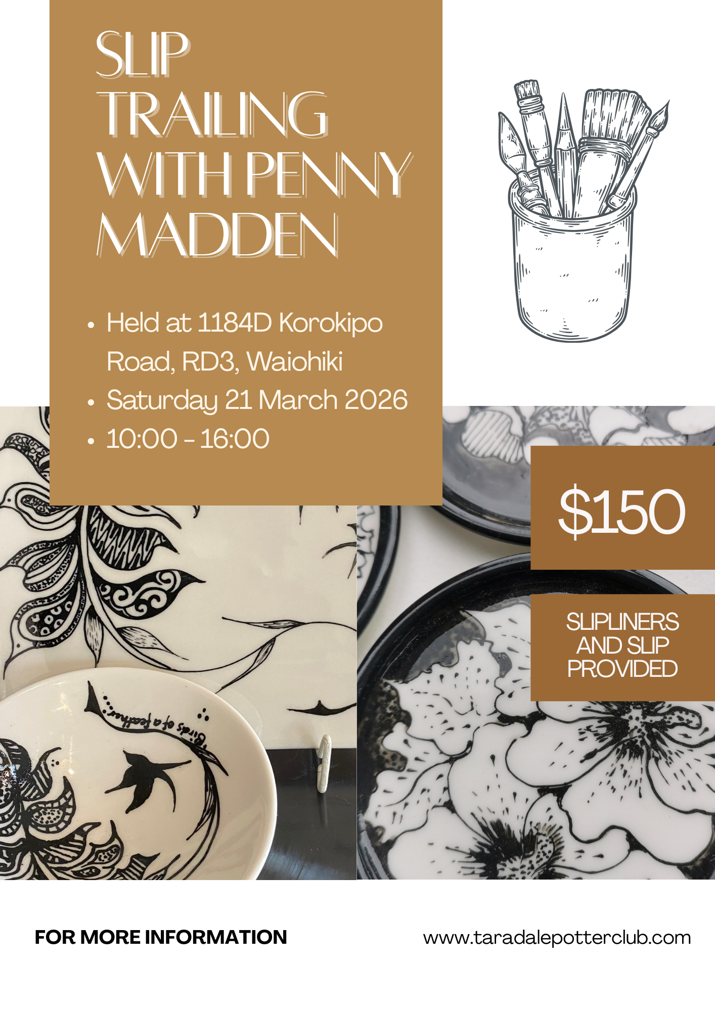 Slip Trailing Workshop with Penny Madden