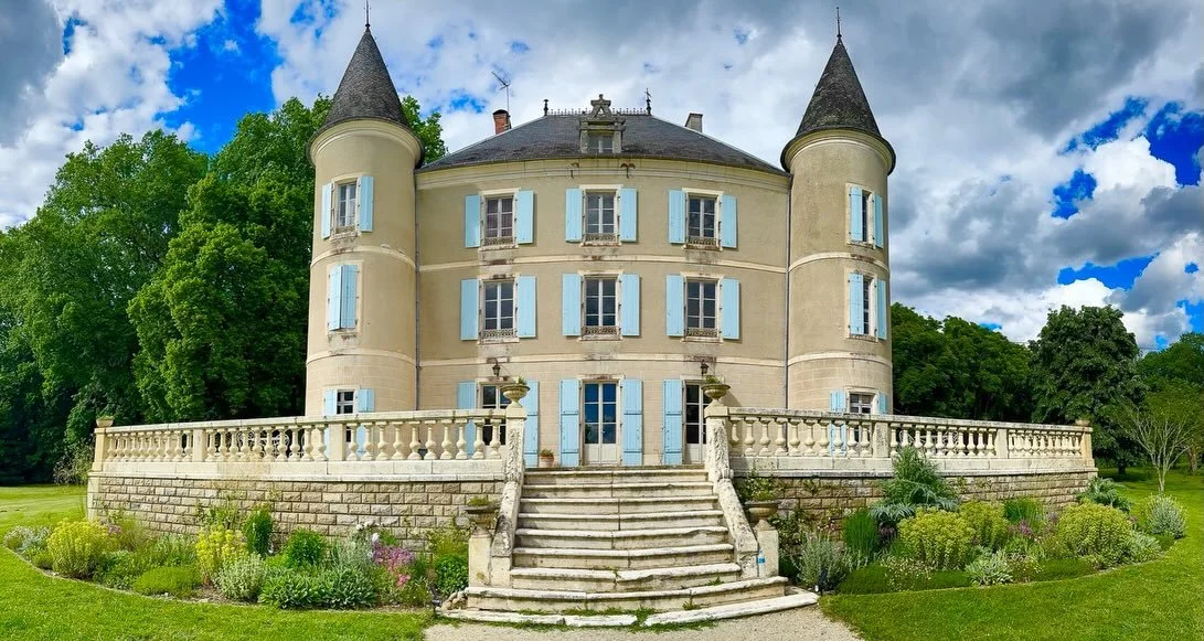 Client Karen got in touch with me two years ago looking for help to remotely design planting for the beautiful Ch&acirc;teau de La Tuilerie she bought with her husband Bo in 2022. 

This 200-year-old castle - with its fairy tale turrets - is in the L