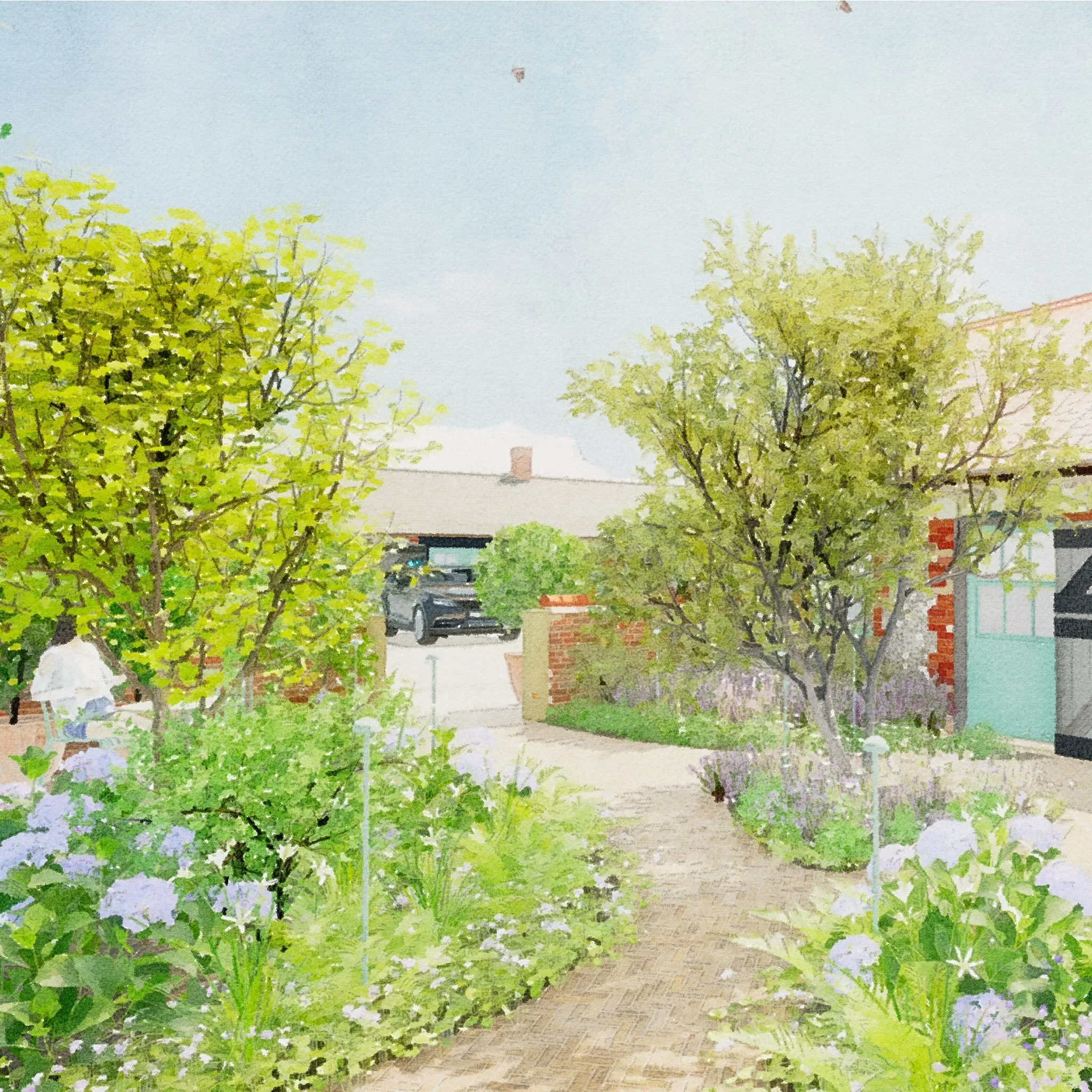 Excited to be working with @lucyconochie on the planting design for this beautiful project in Cambridgeshire. @chalkfarmrooms converts some unused outbuildings into 12 rooms for short stays close to science and research parks in Babraham, just south 