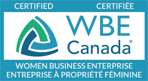 WBE Canada certified women-owned business badge