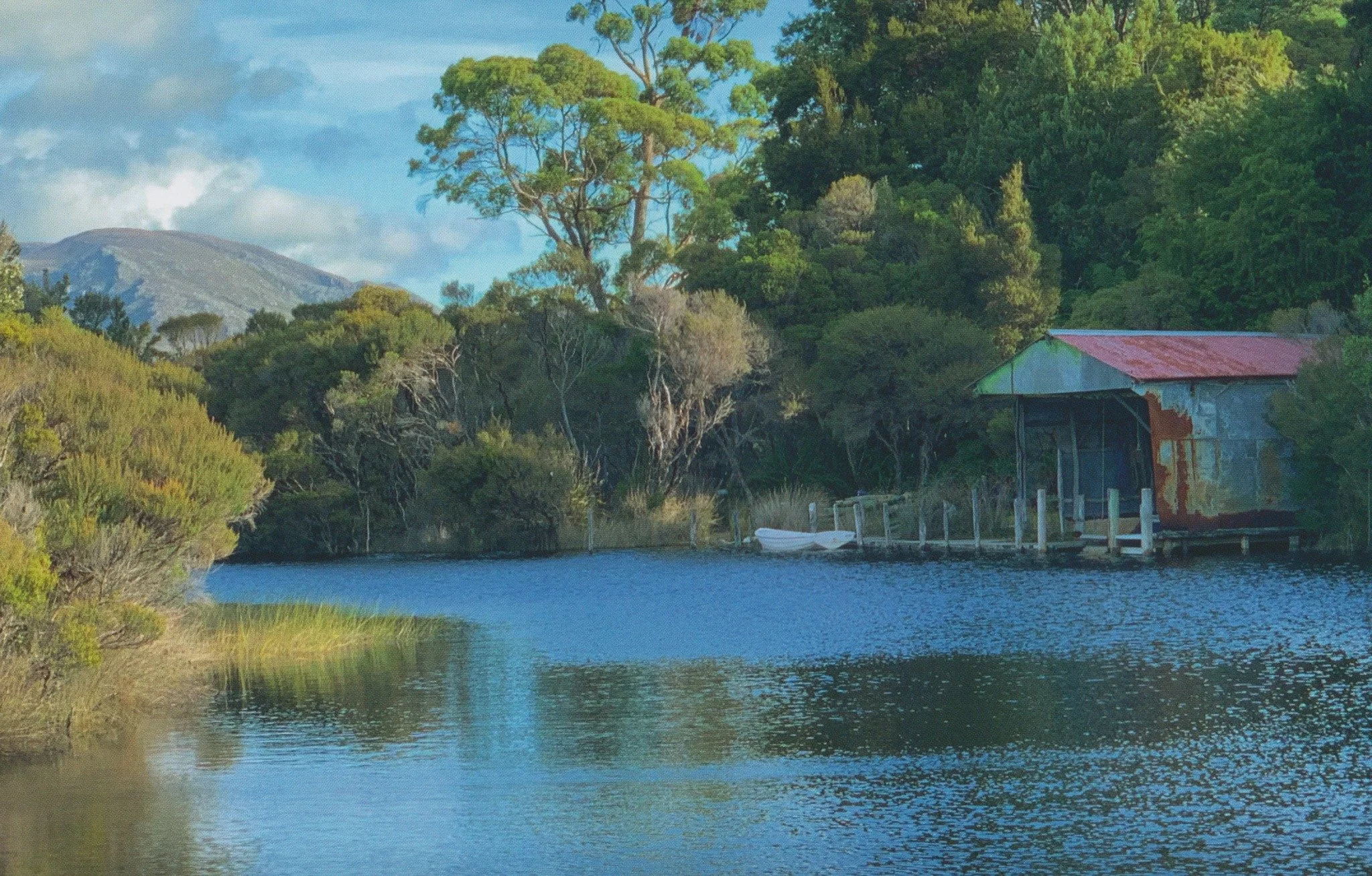 Deny King’s Boathouse and Moth Creek at Melaleuca — photograph by John Bower, MHPS