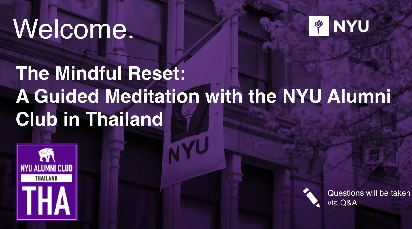 A Mindful Reset: NYU Alumni Event